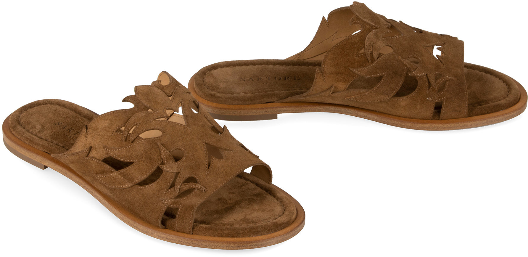 Suede mules