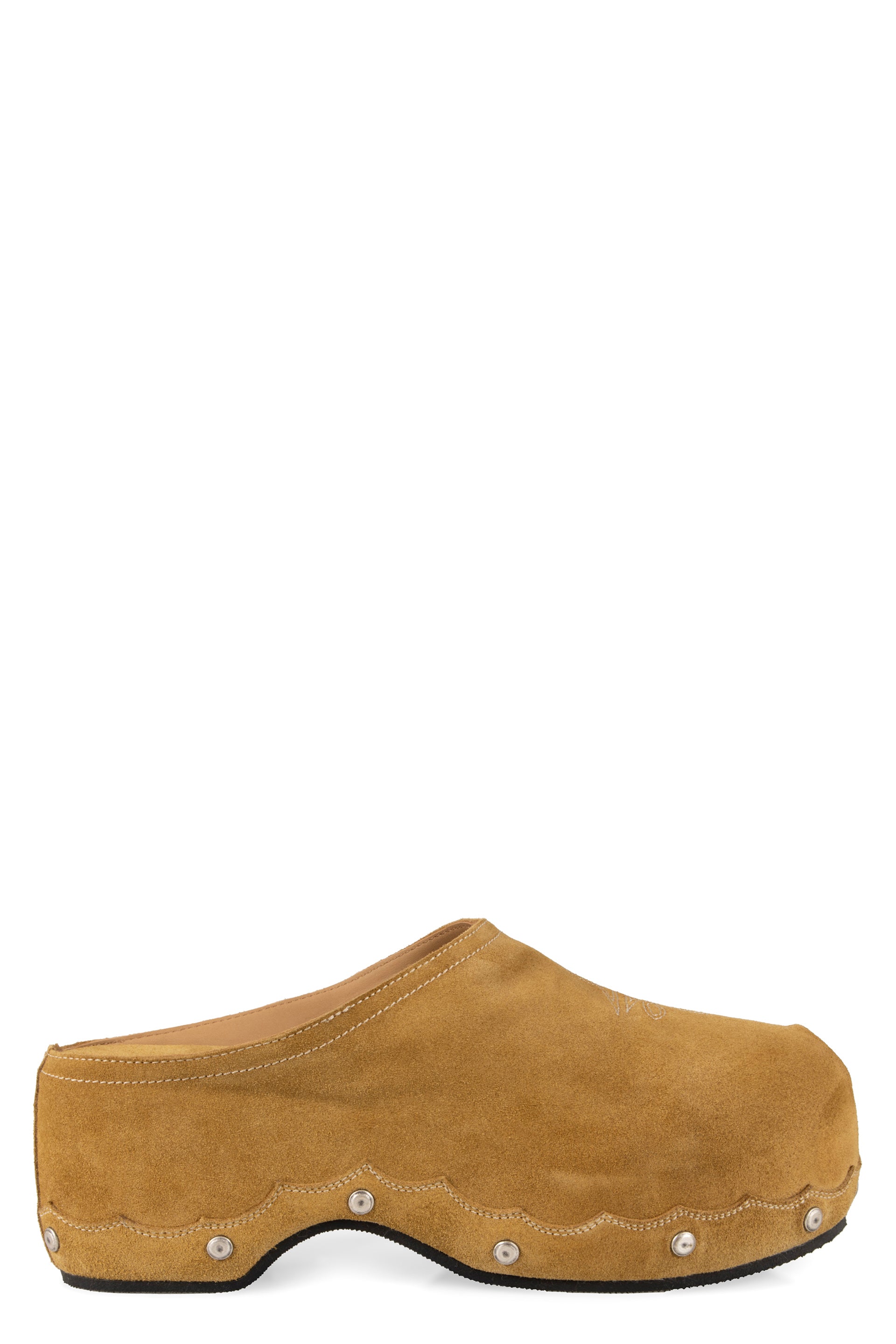 Suede mules
