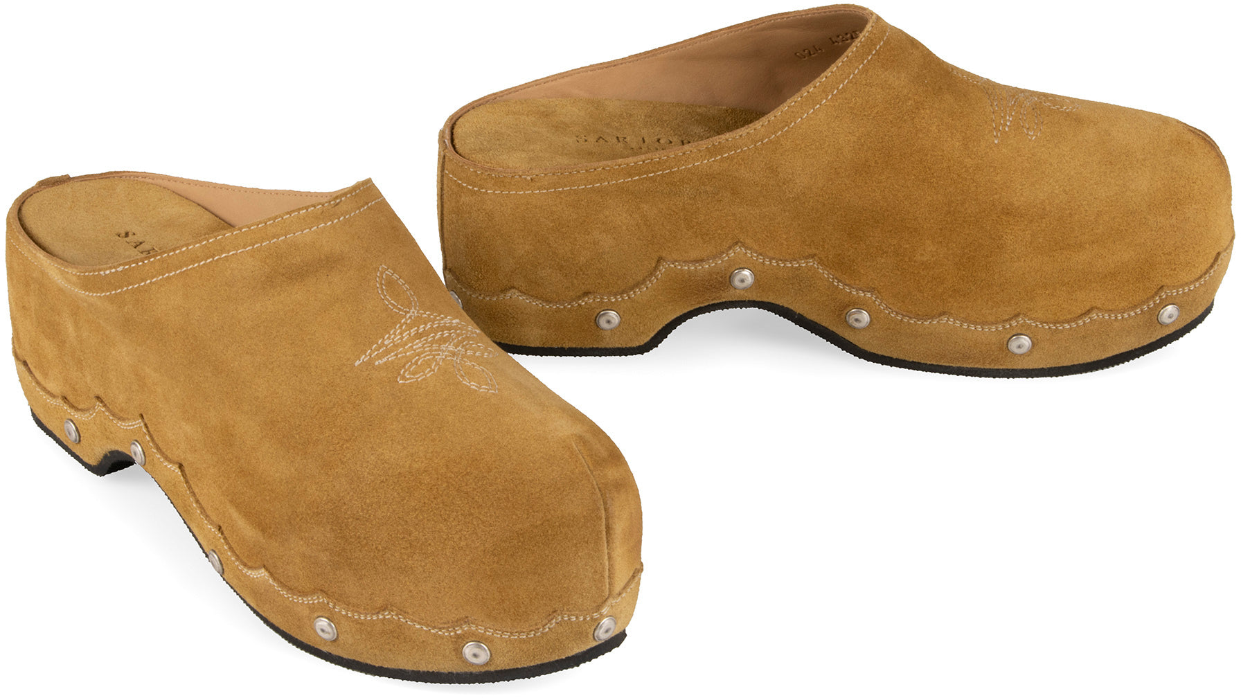 Suede mules