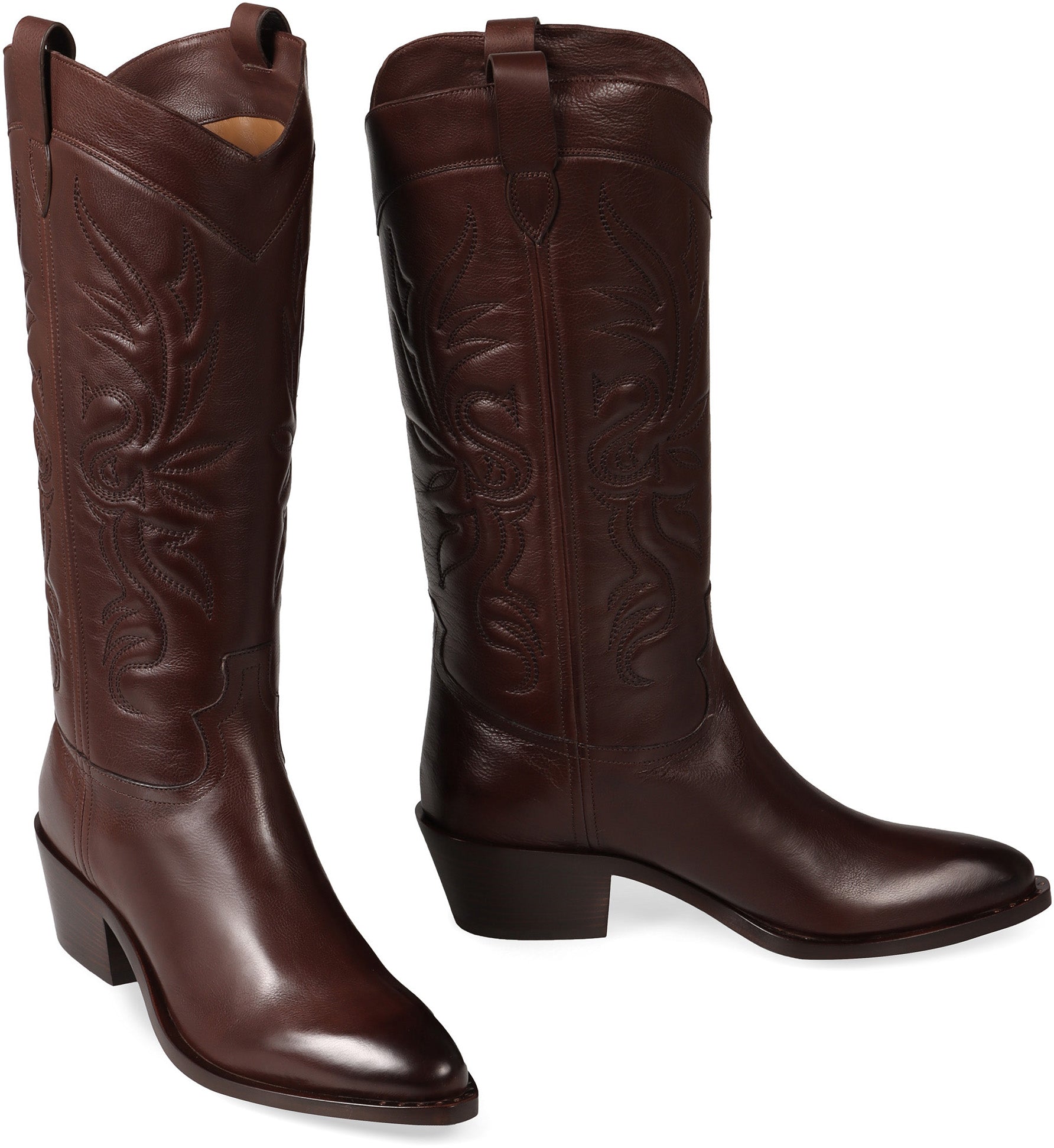 Leather boots