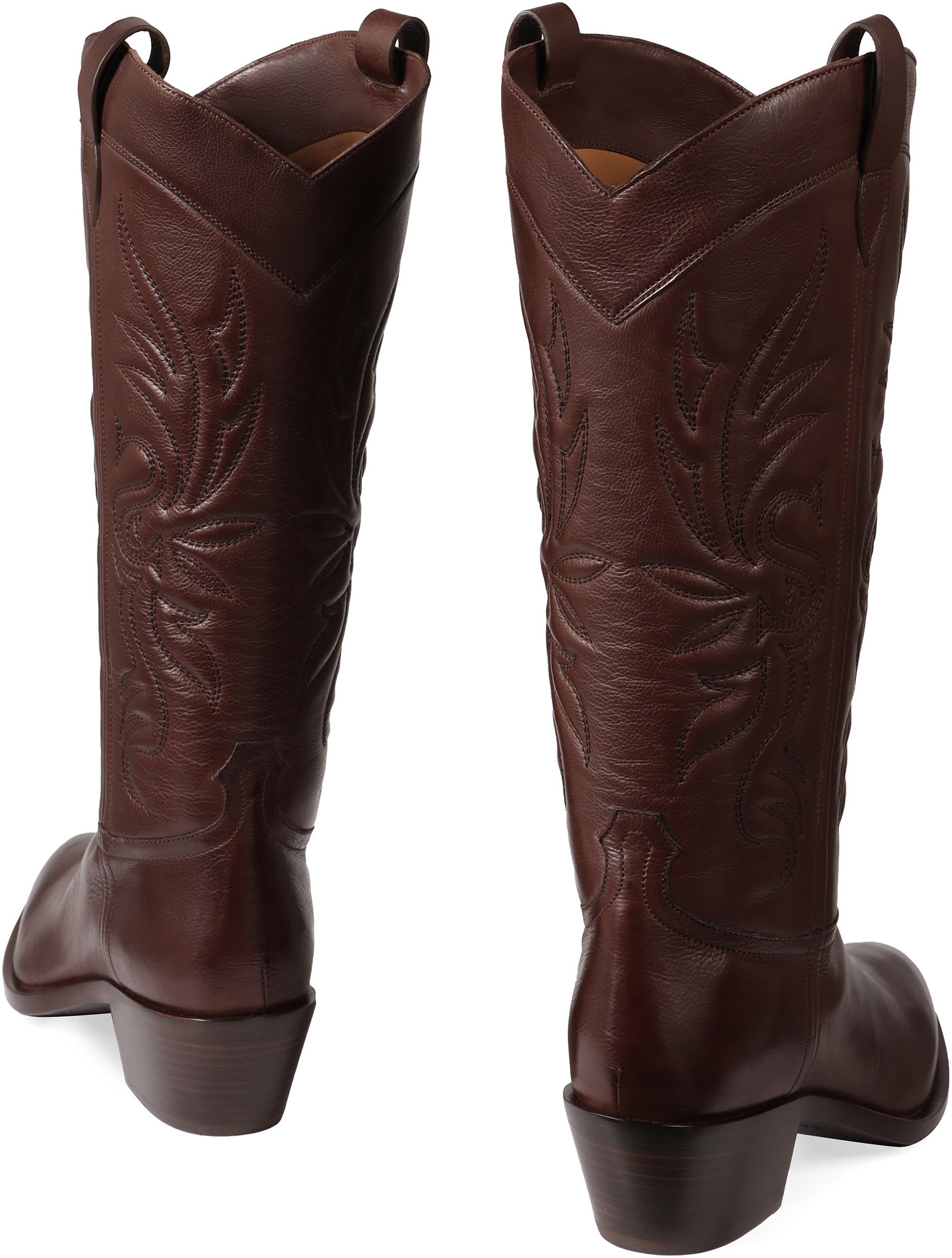 Leather boots