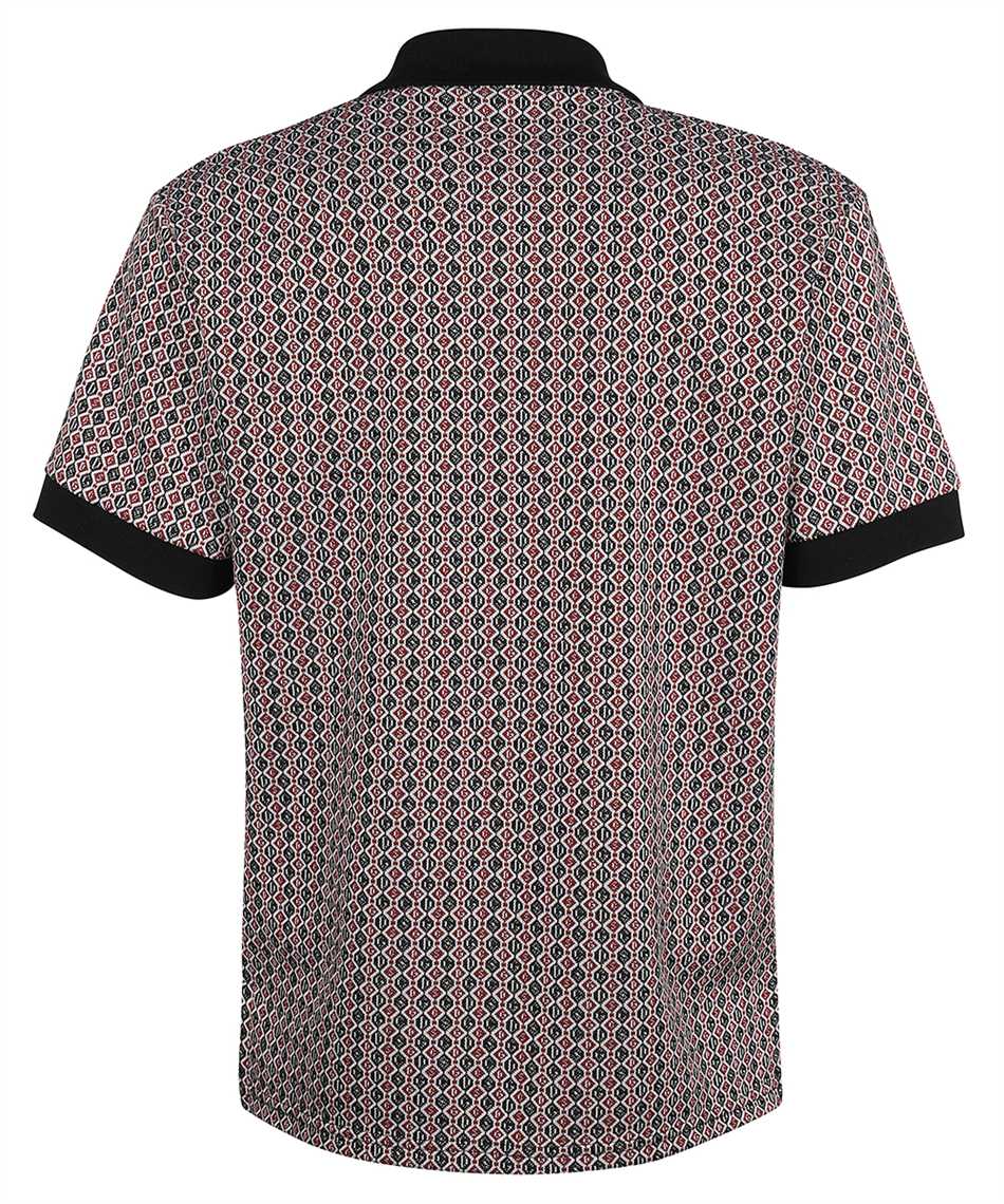 Jacquard knit polo shirt