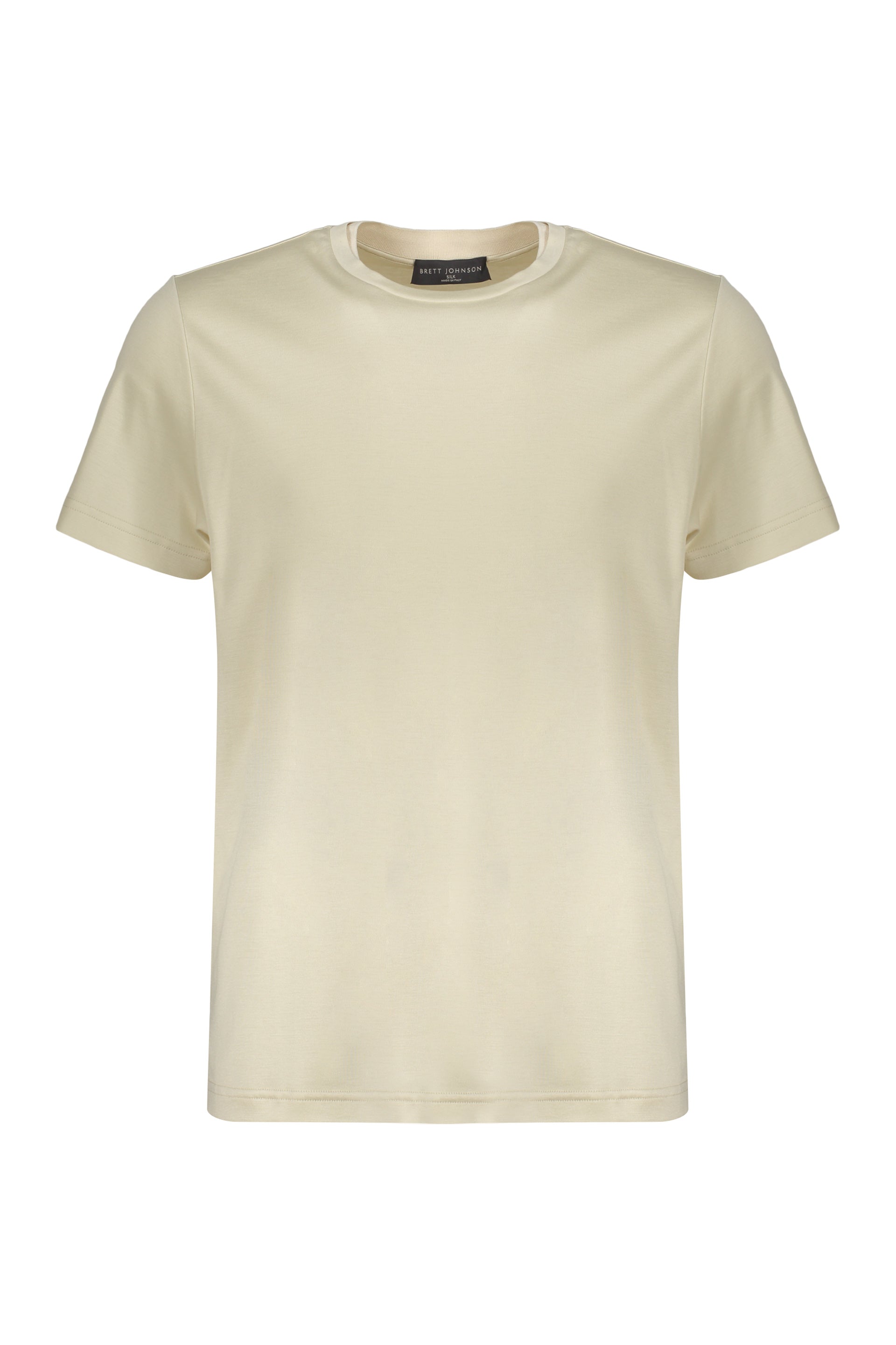 Silk and cotton t-shirt
