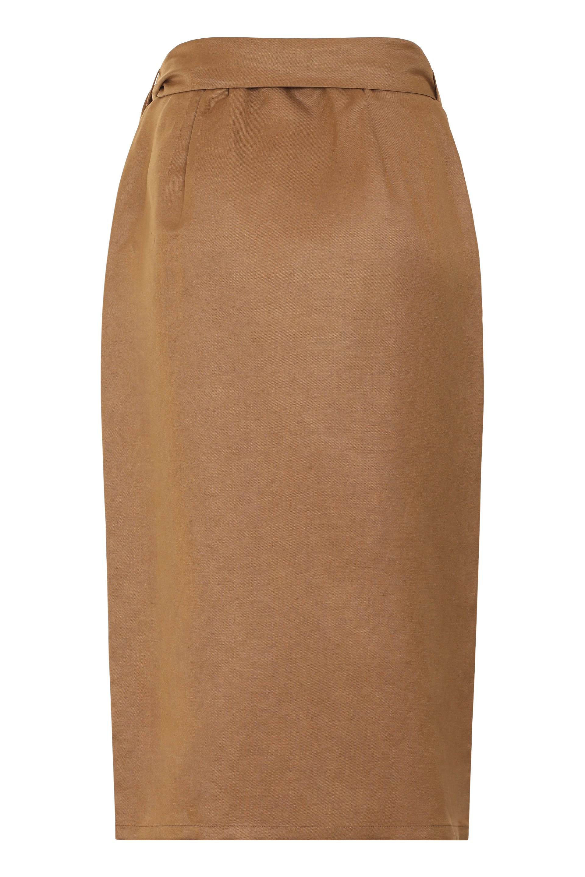 Tequila linen and silk skirt