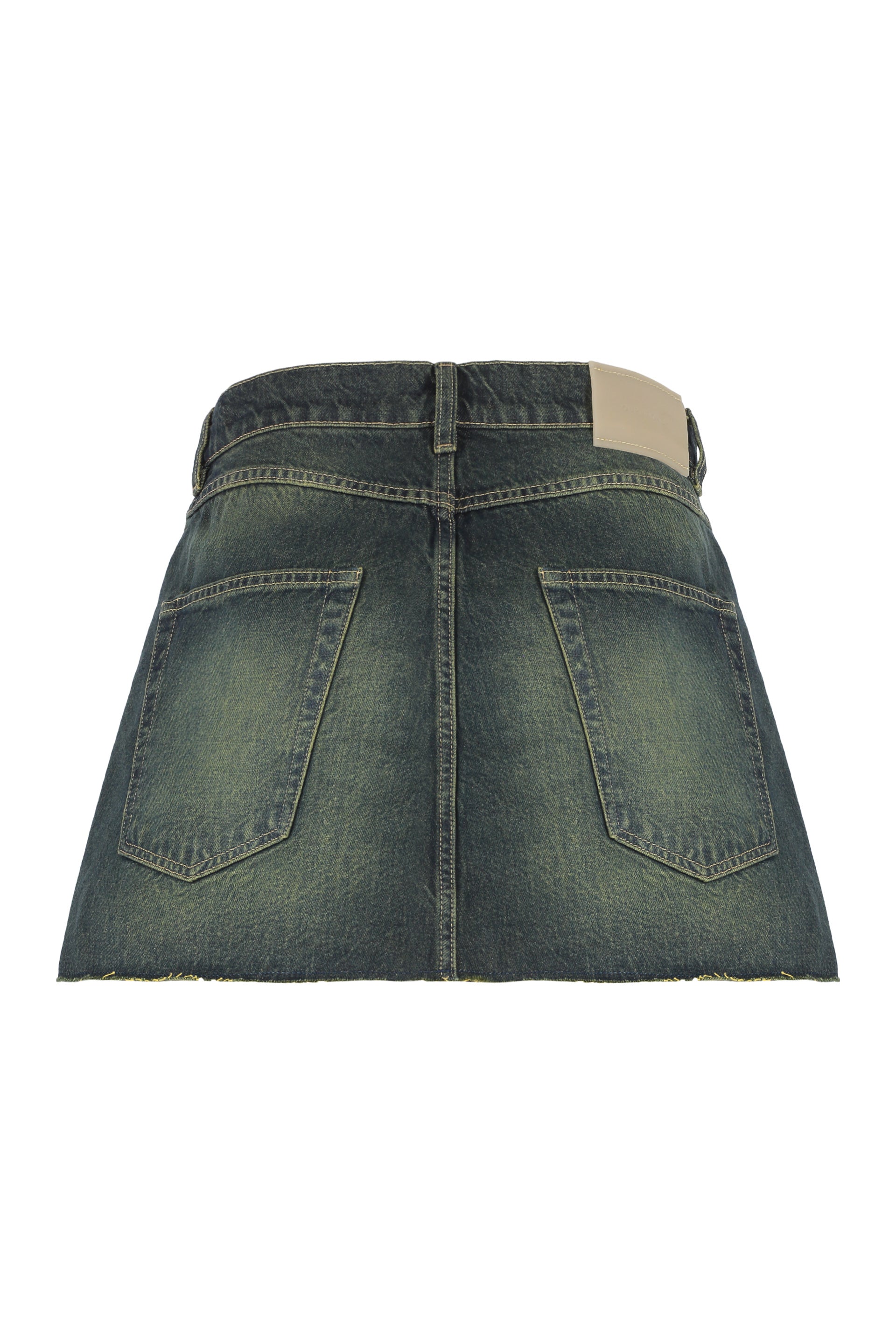 Cover Denim mini skirt
