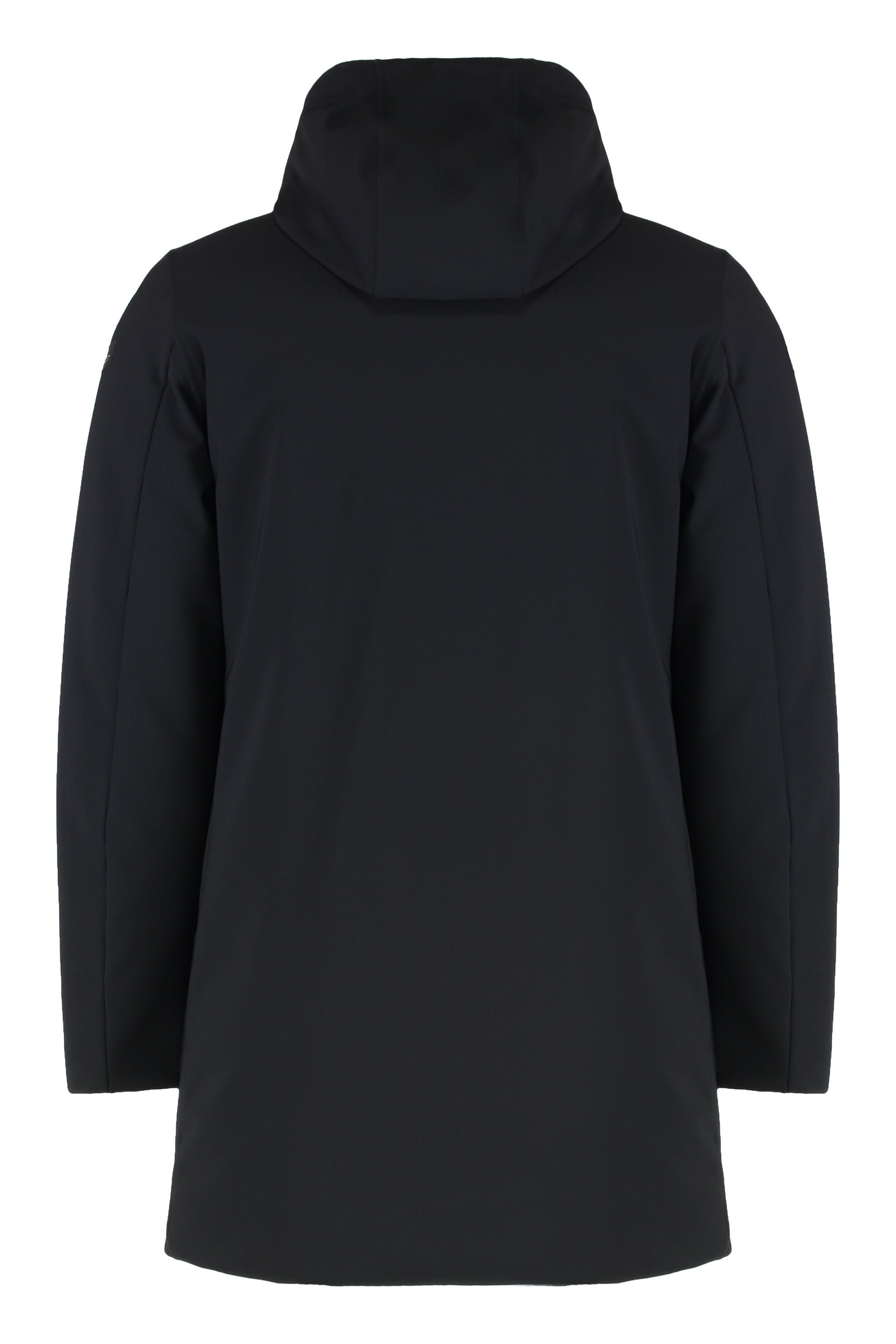 Eskimo jacket in technical fabric with hood