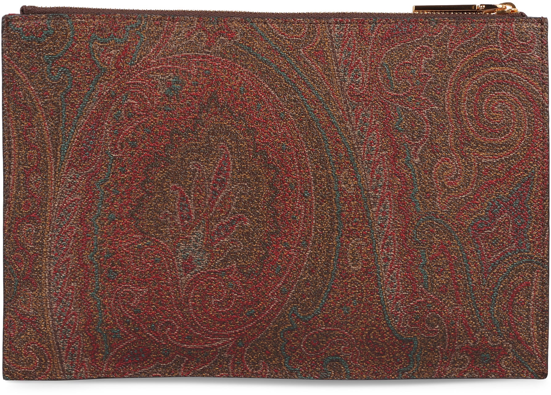 Logo print flat pouch