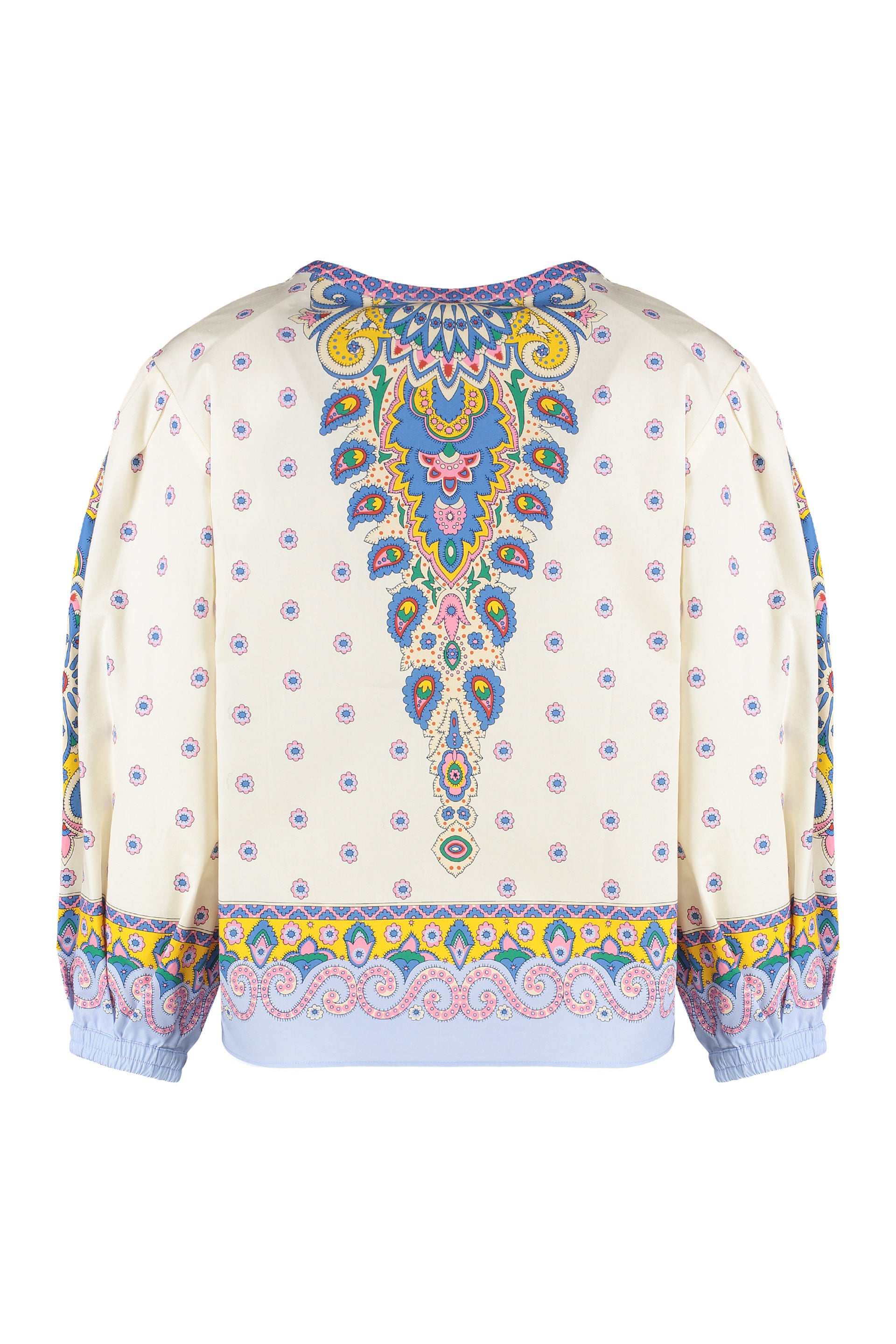 Printed cotton blouse