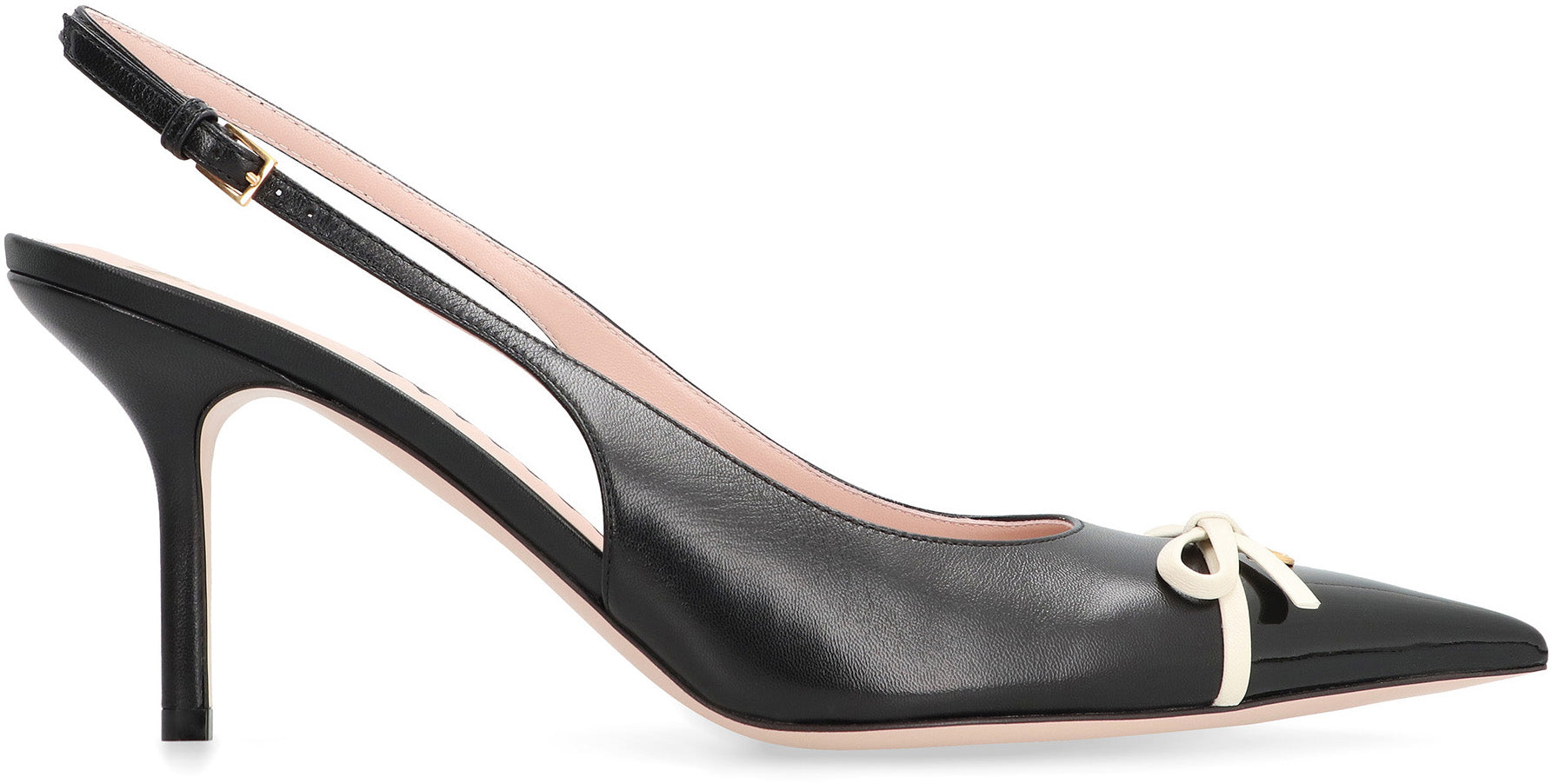 Valentino Garavani - Leather slingback pumps