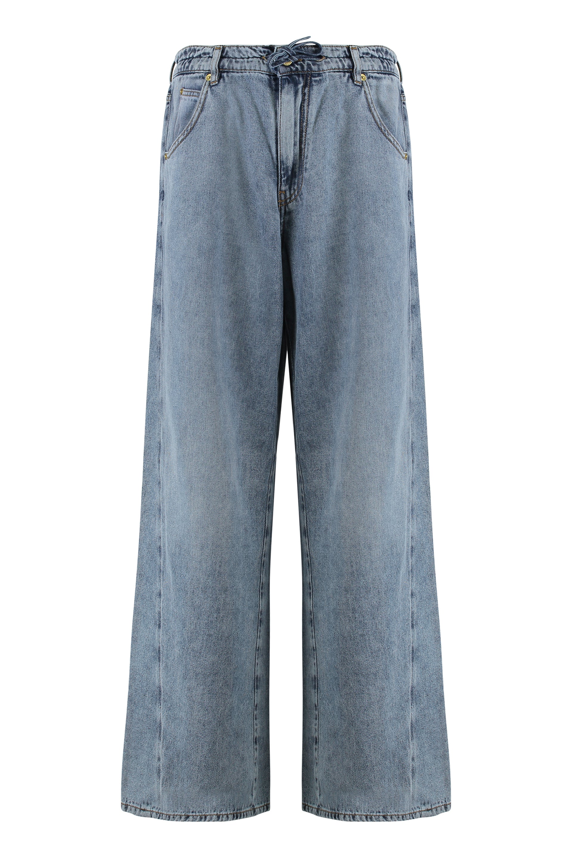 Iris 5-pocket straight-leg jeans