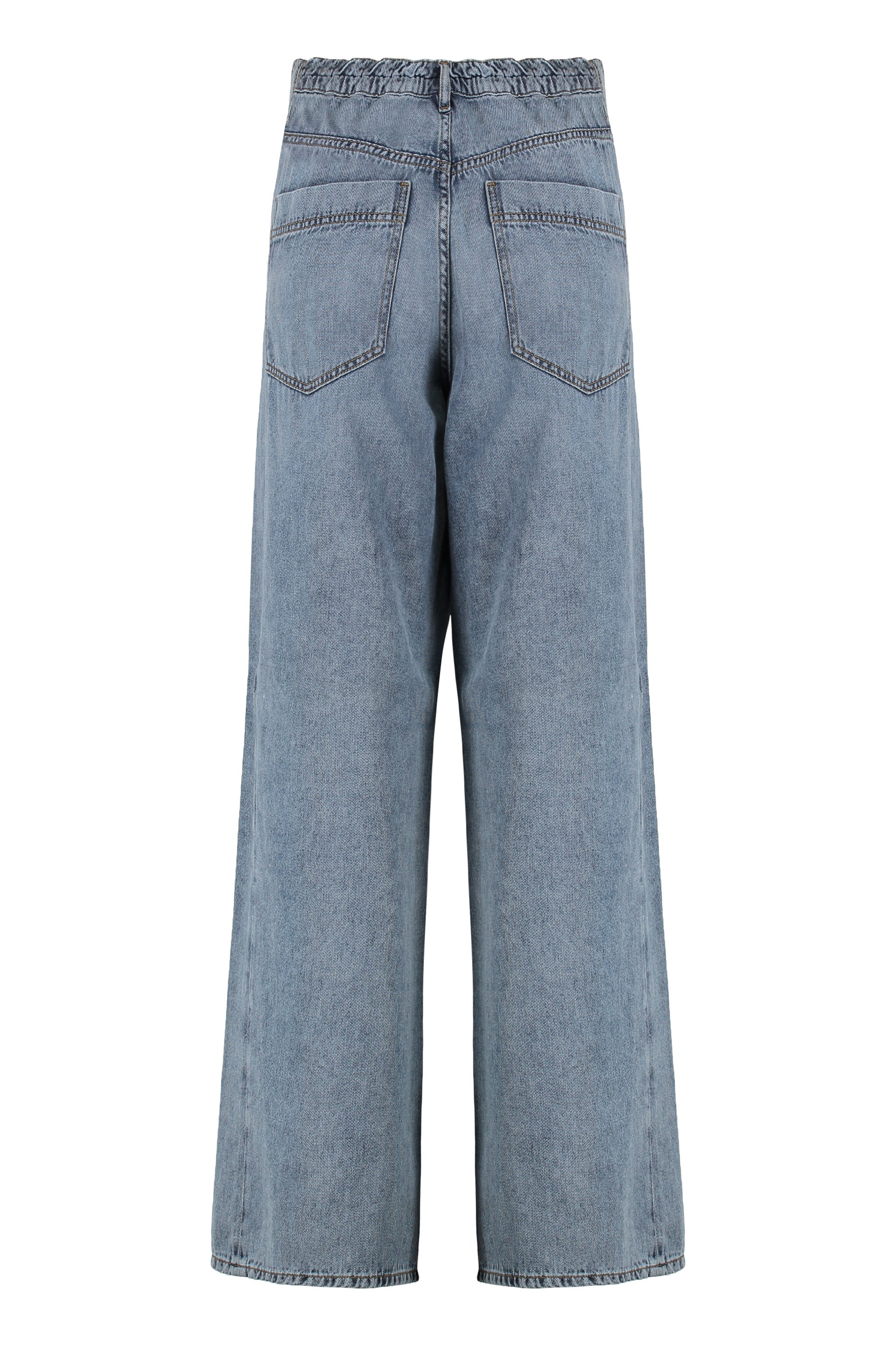 Iris 5-pocket straight-leg jeans