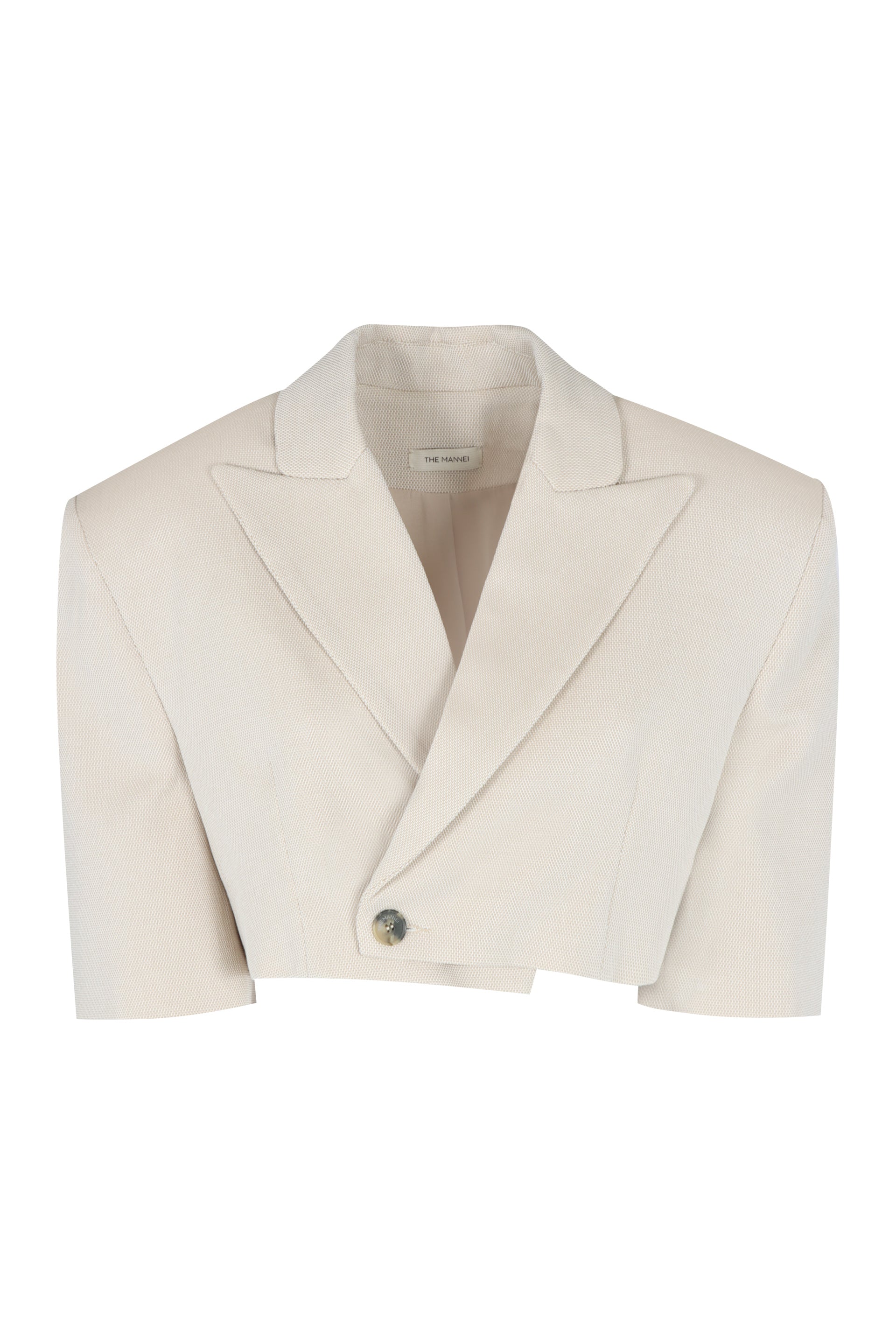 Single-breasted one button jacket