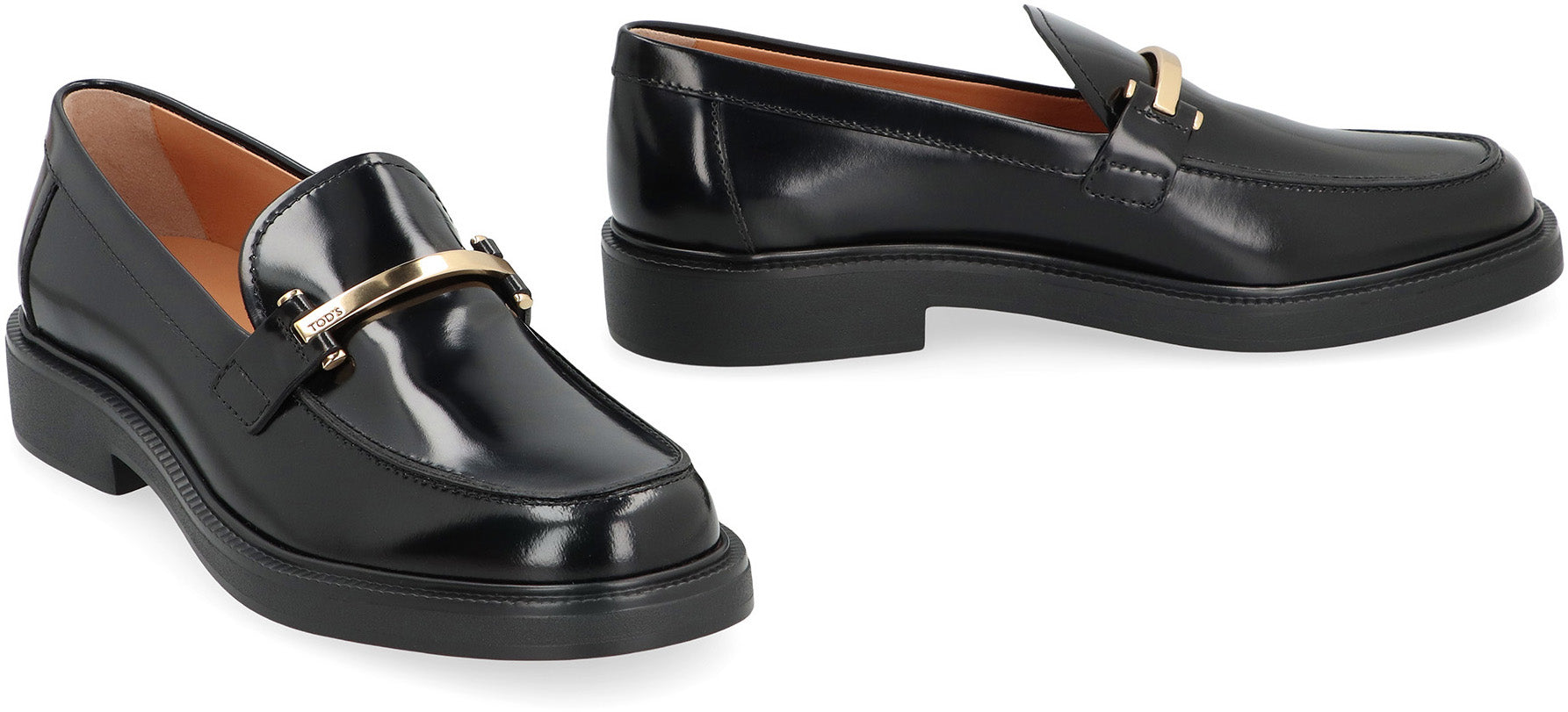 Leather loafers