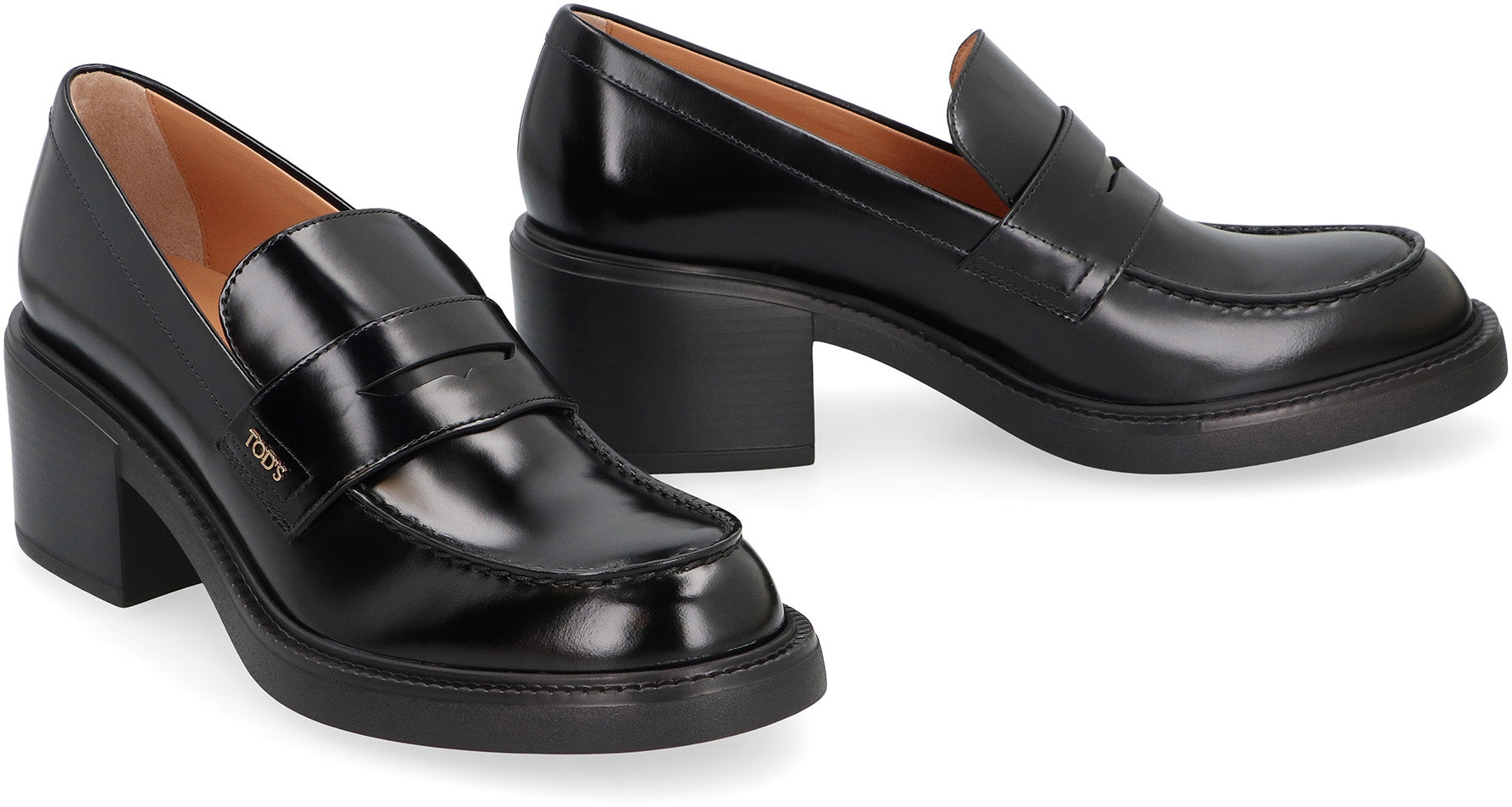 Leather loafers