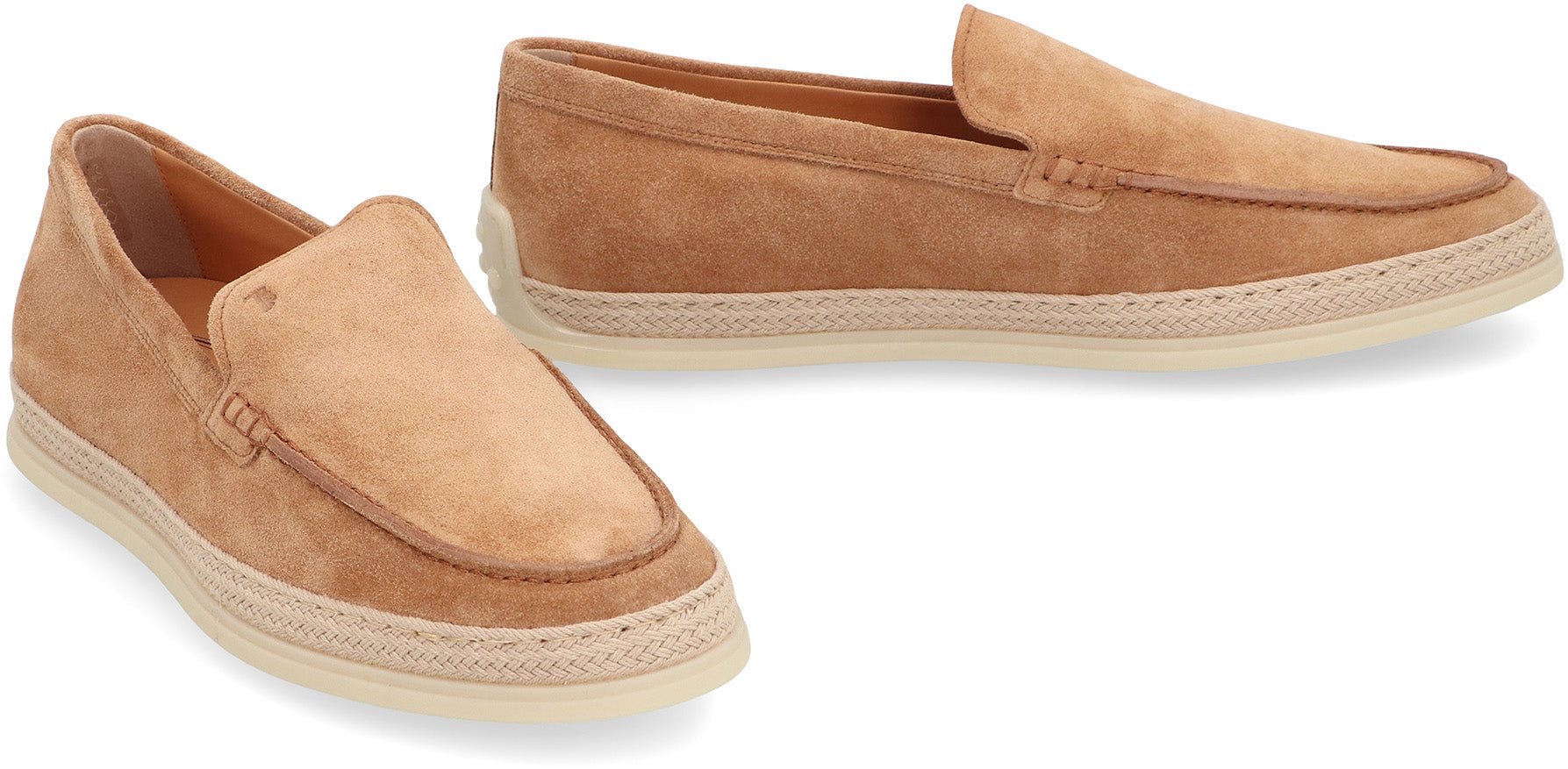 Suede slipper loafers