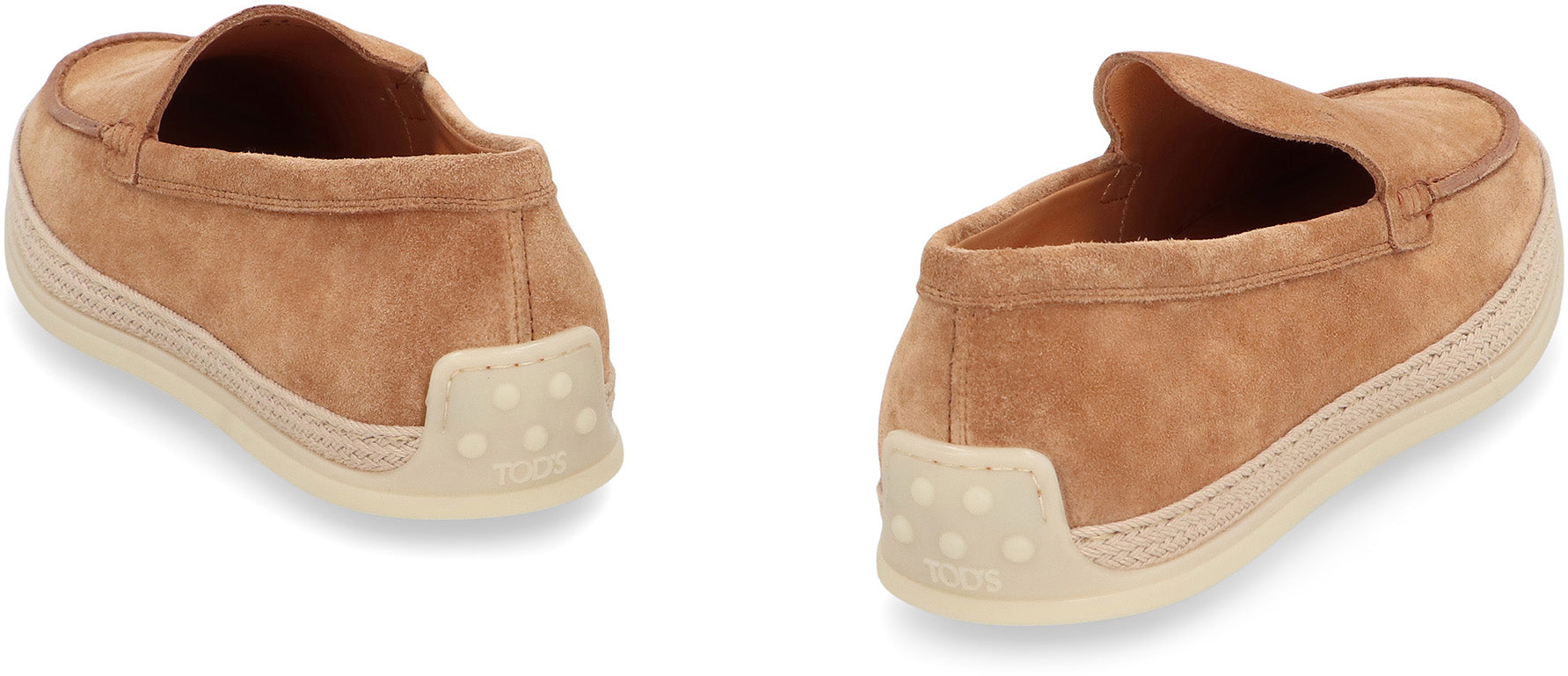 Suede slipper loafers