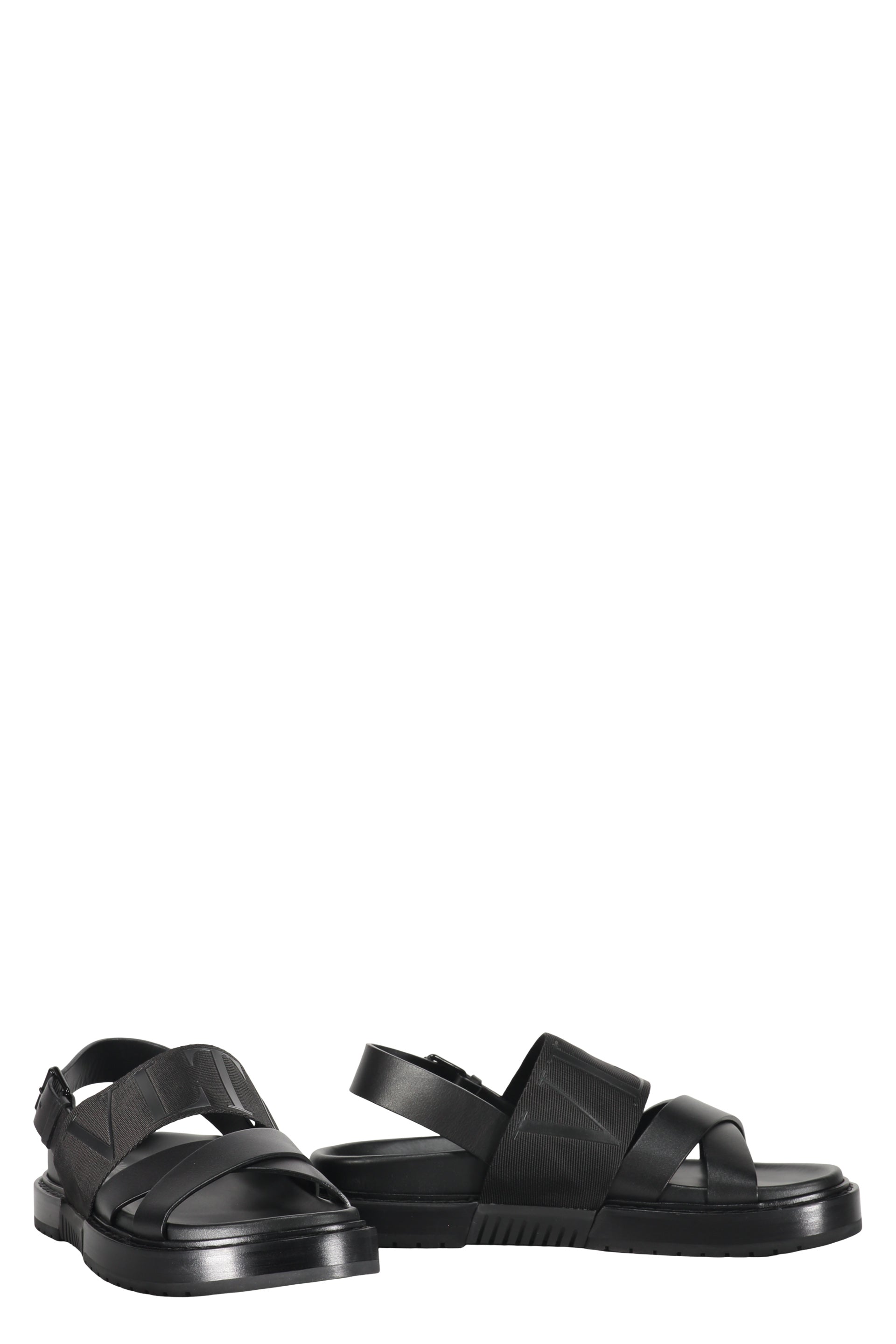 Leather slippers