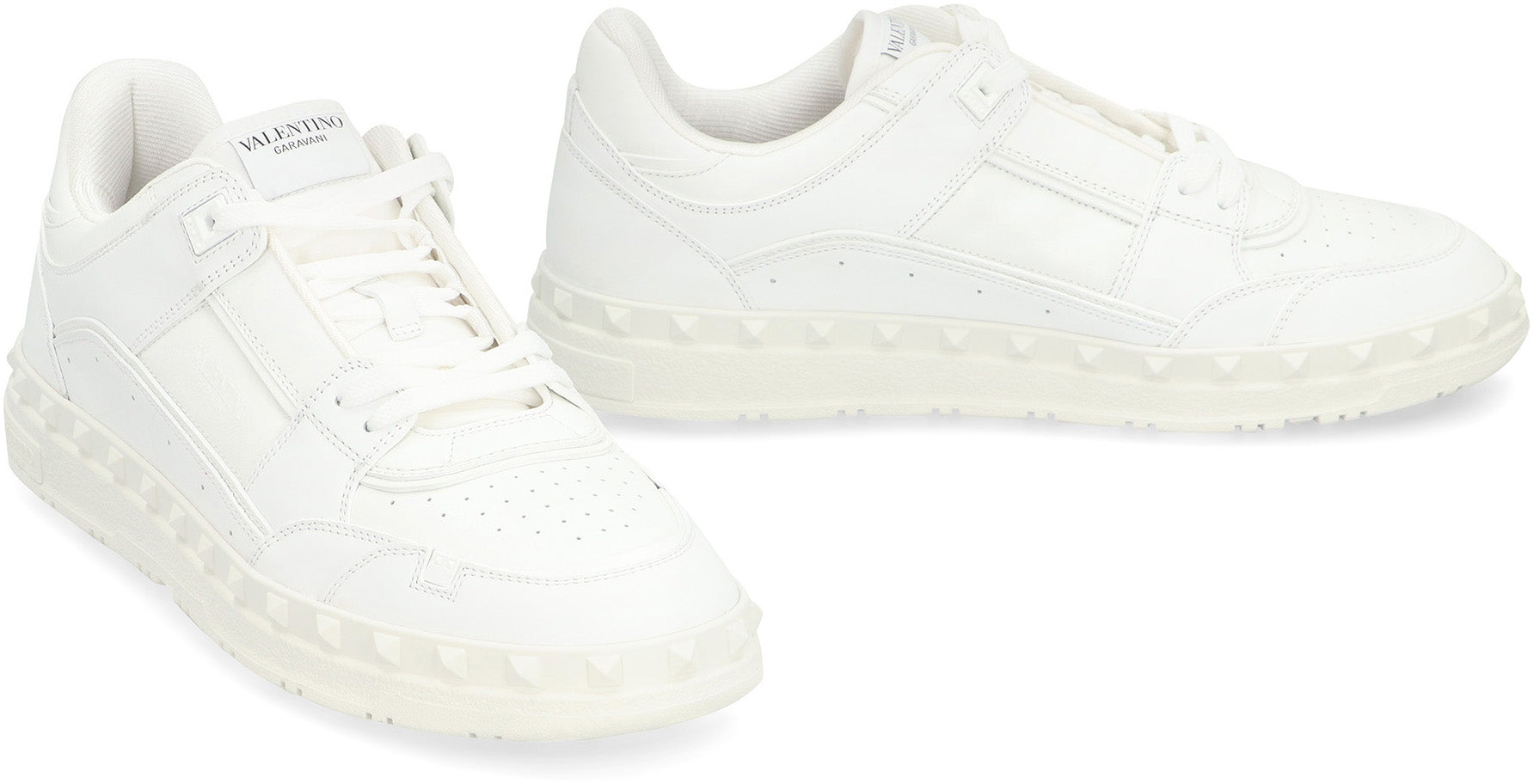 Valentino Garavani - Freedots Leather low-top sneakers