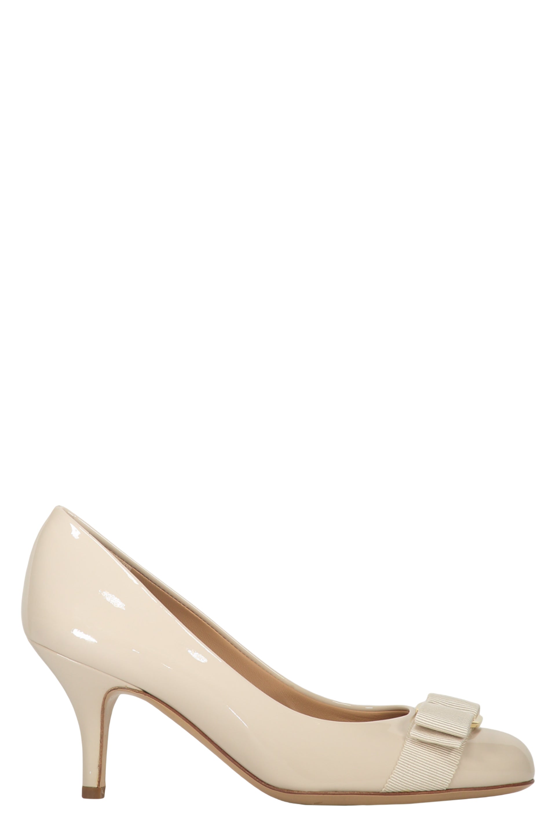 Patent leather pumps