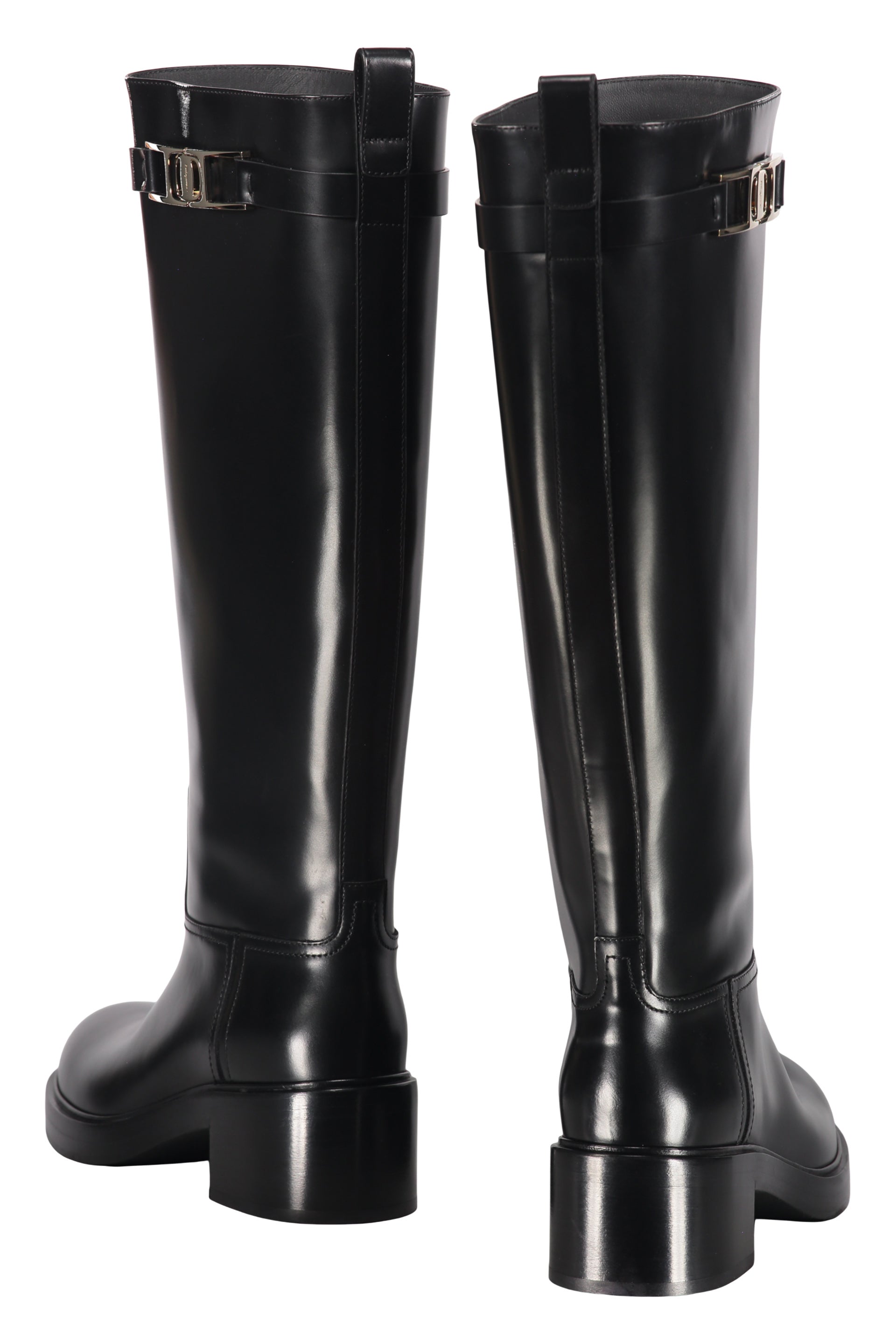 Leather boots