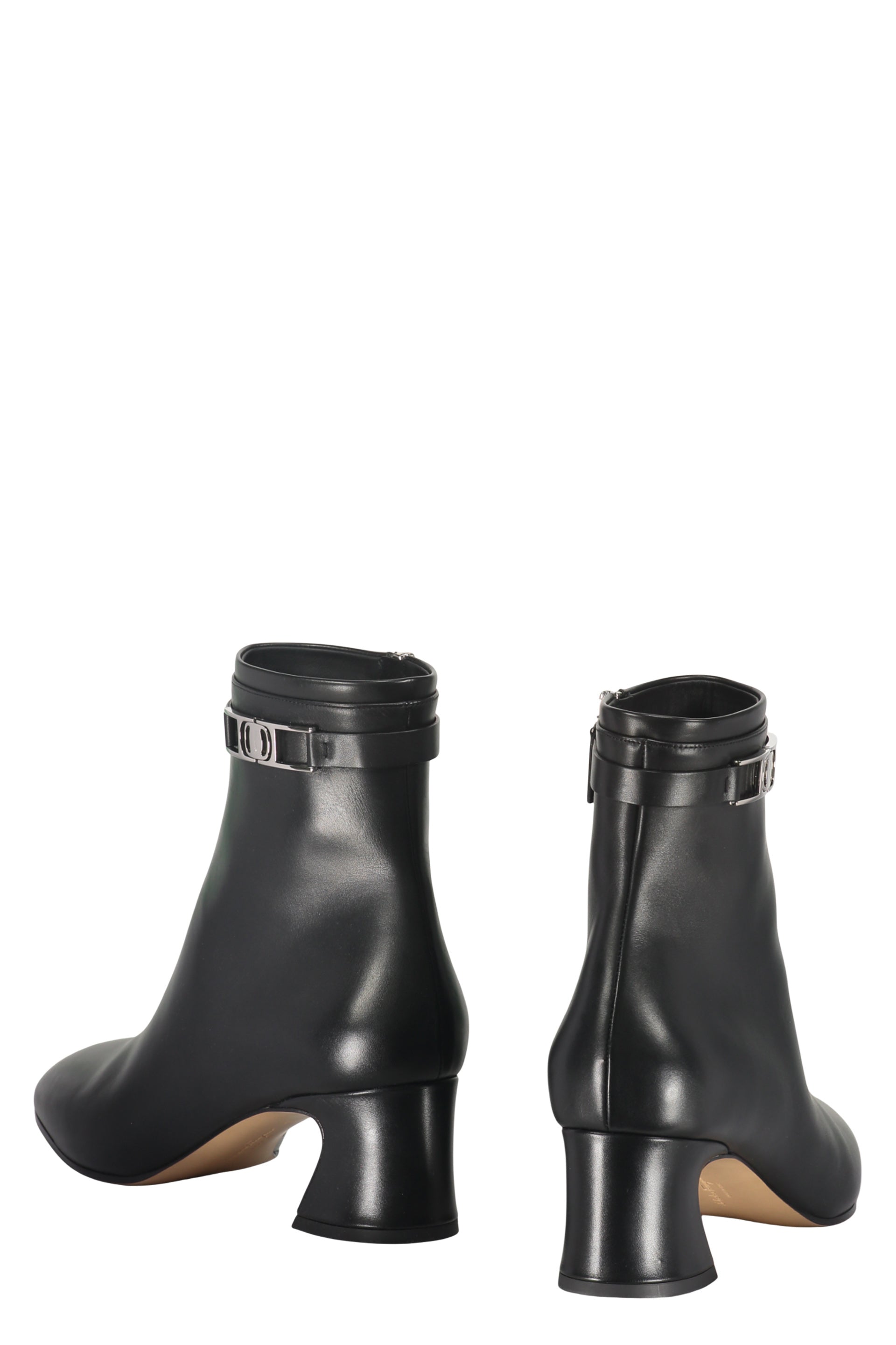 Leather ankle boots