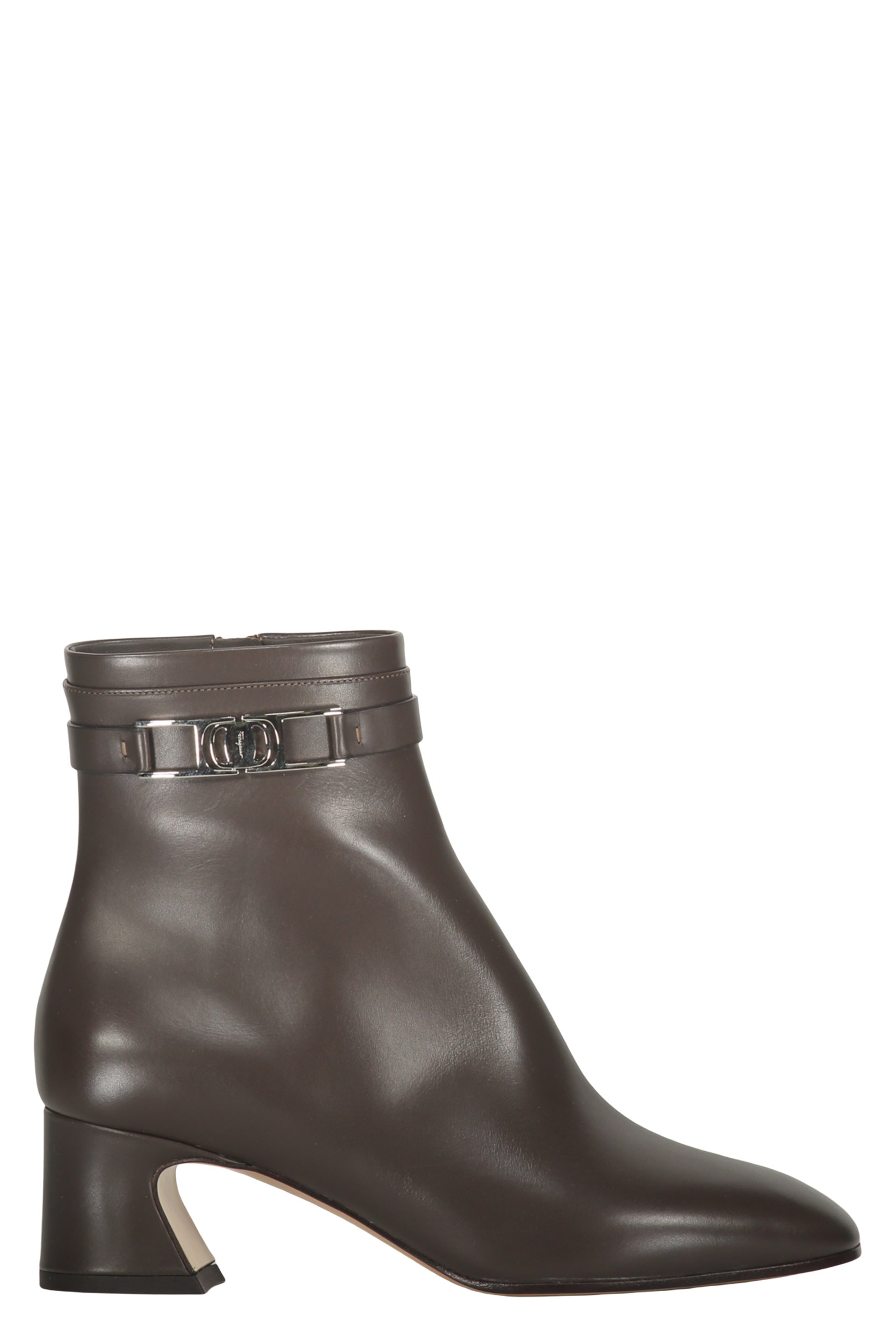 Leather ankle boots