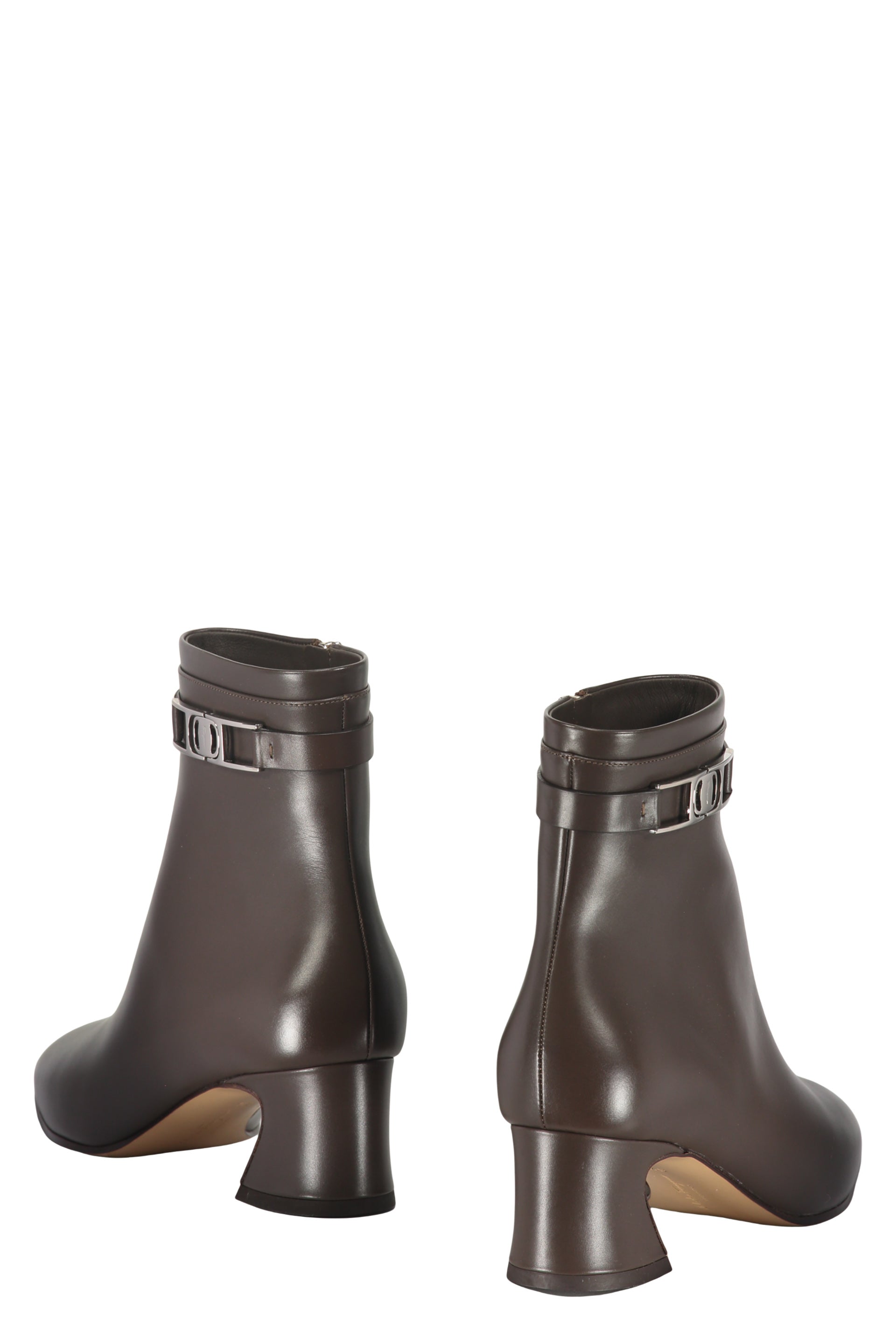 Leather ankle boots