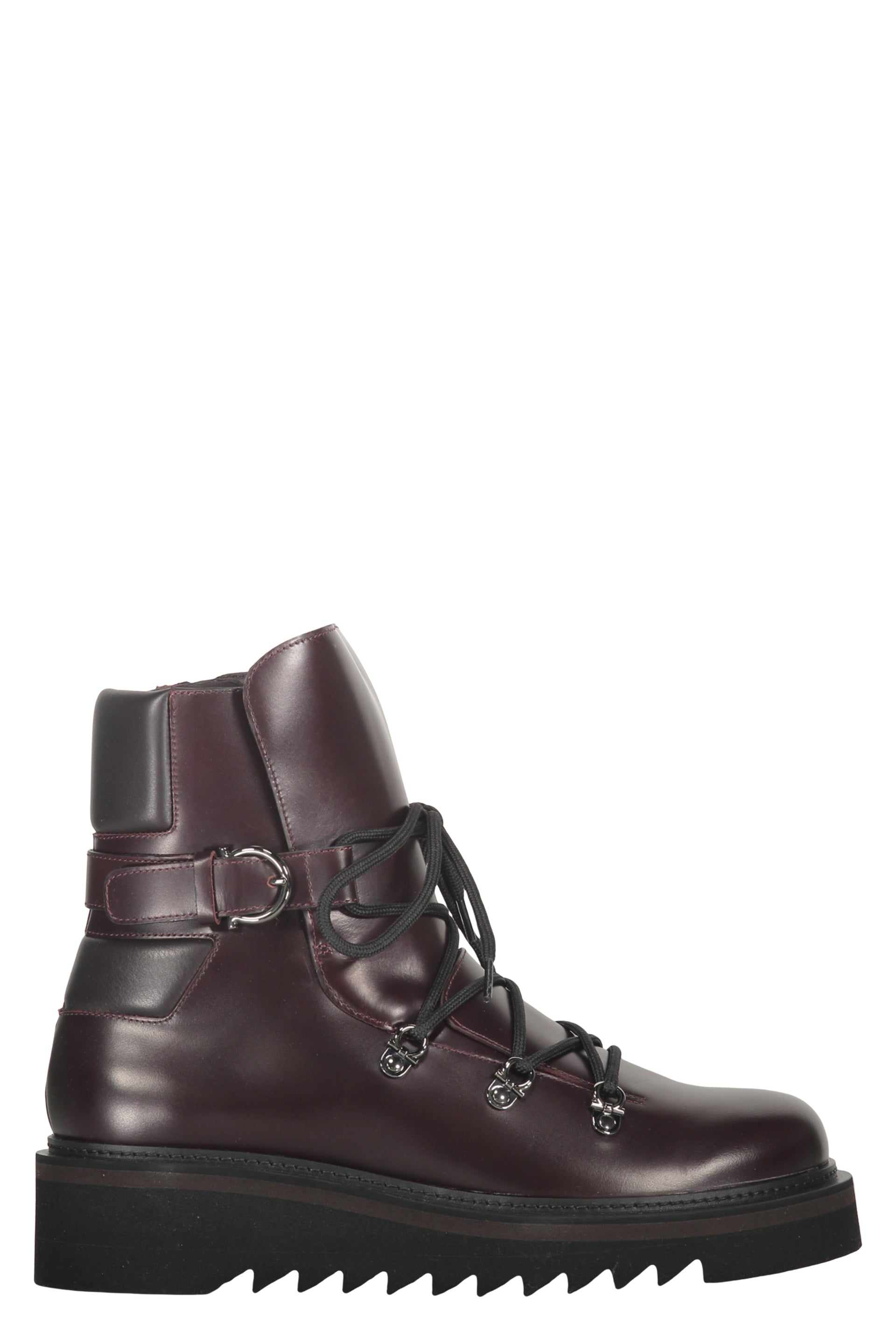 Leather ankle boots