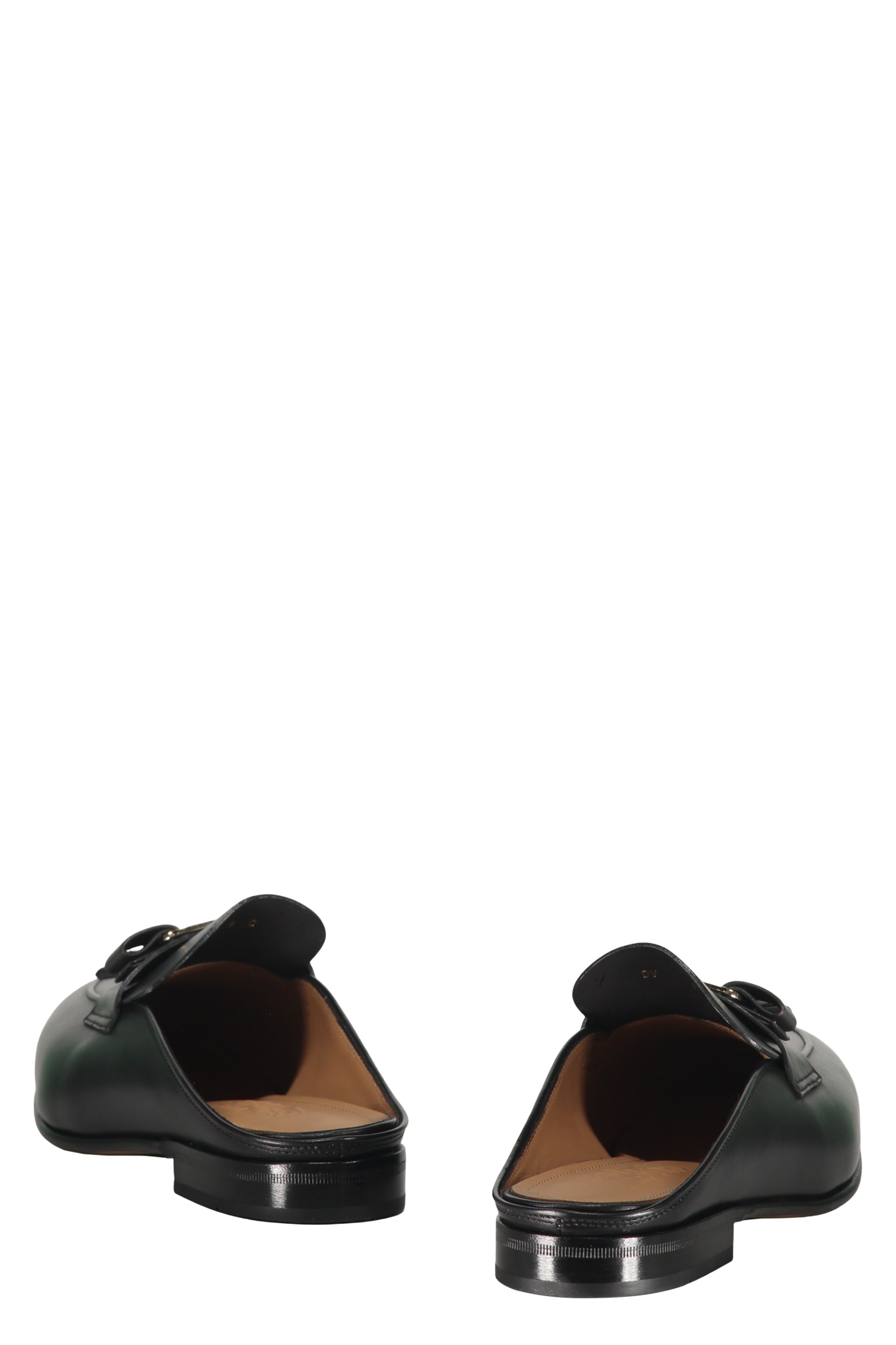 Leather mules