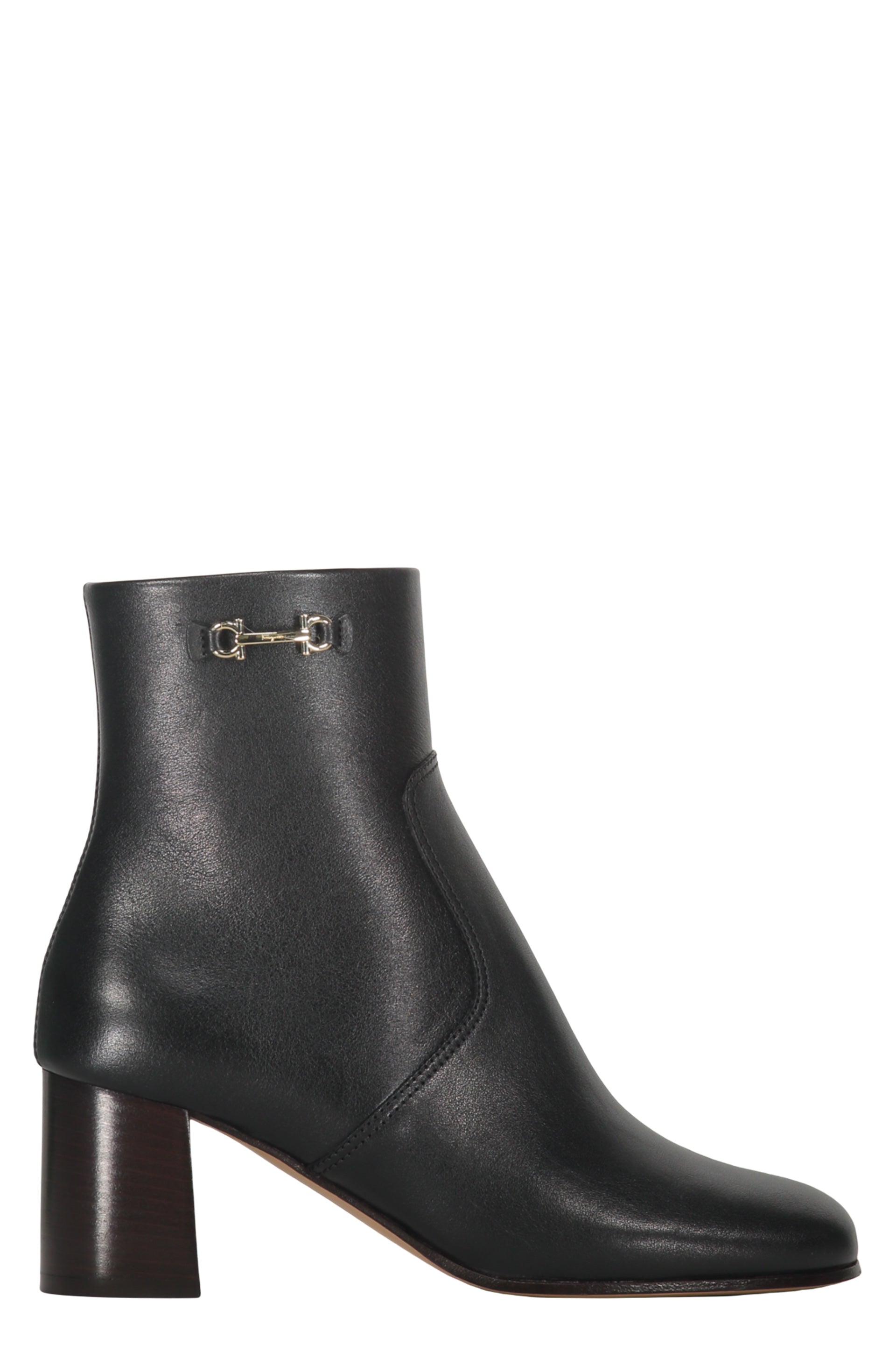 Leather ankle boots