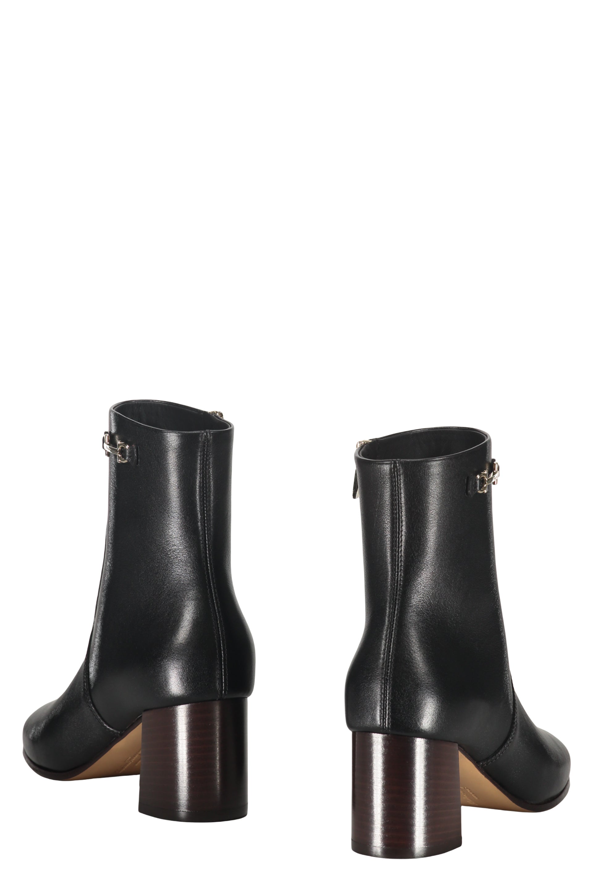 Leather ankle boots