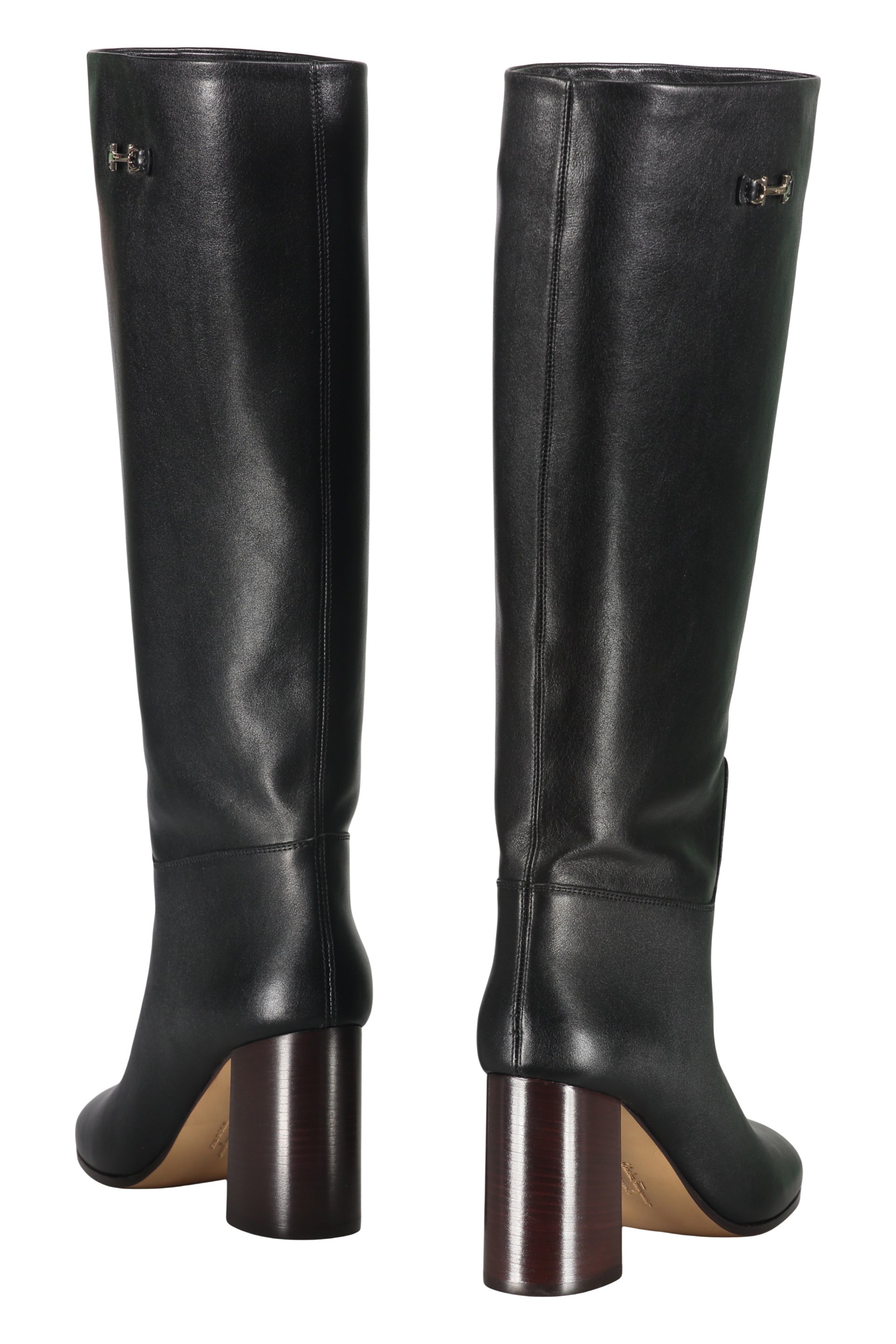 Leather boots