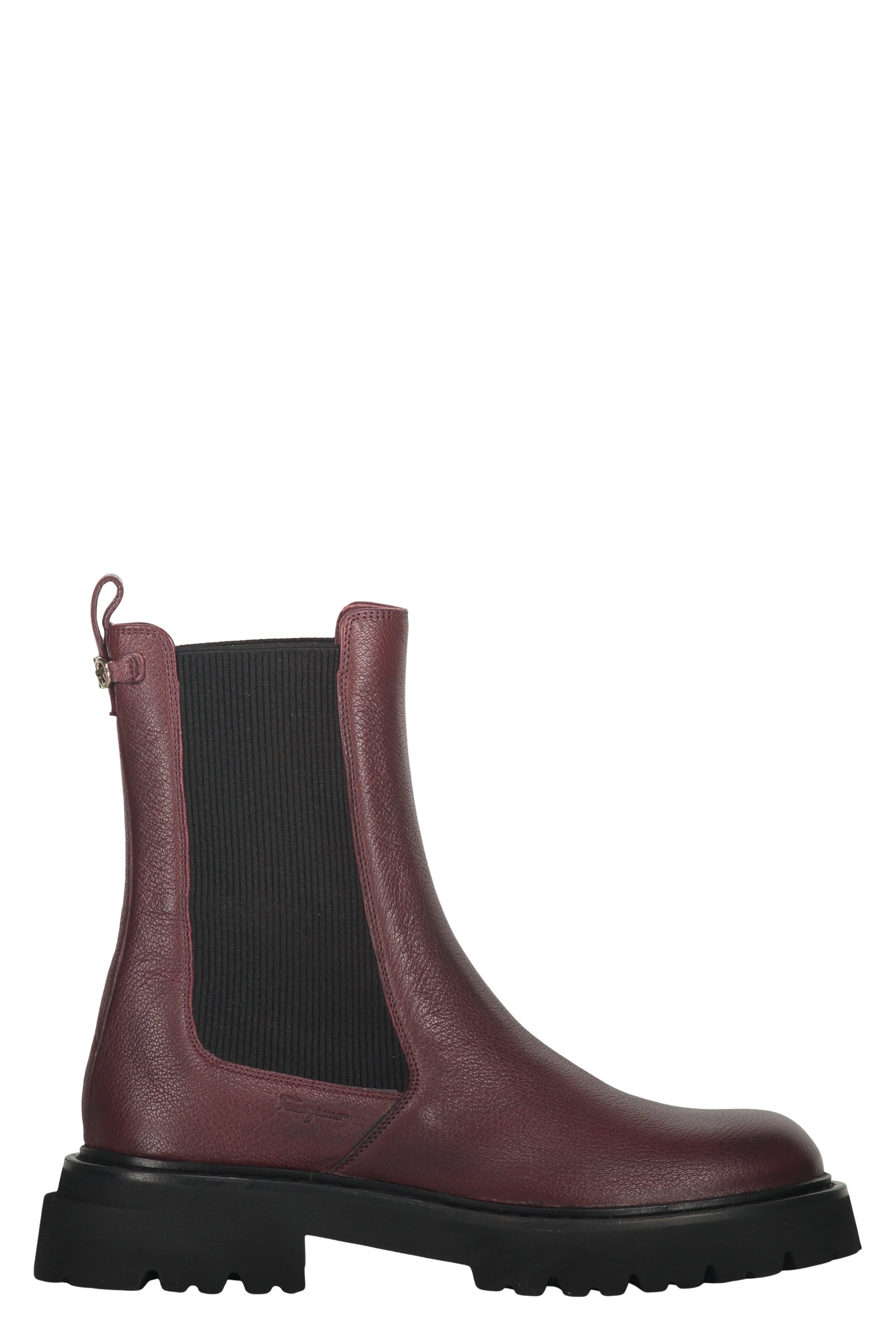 Leather ankle boots