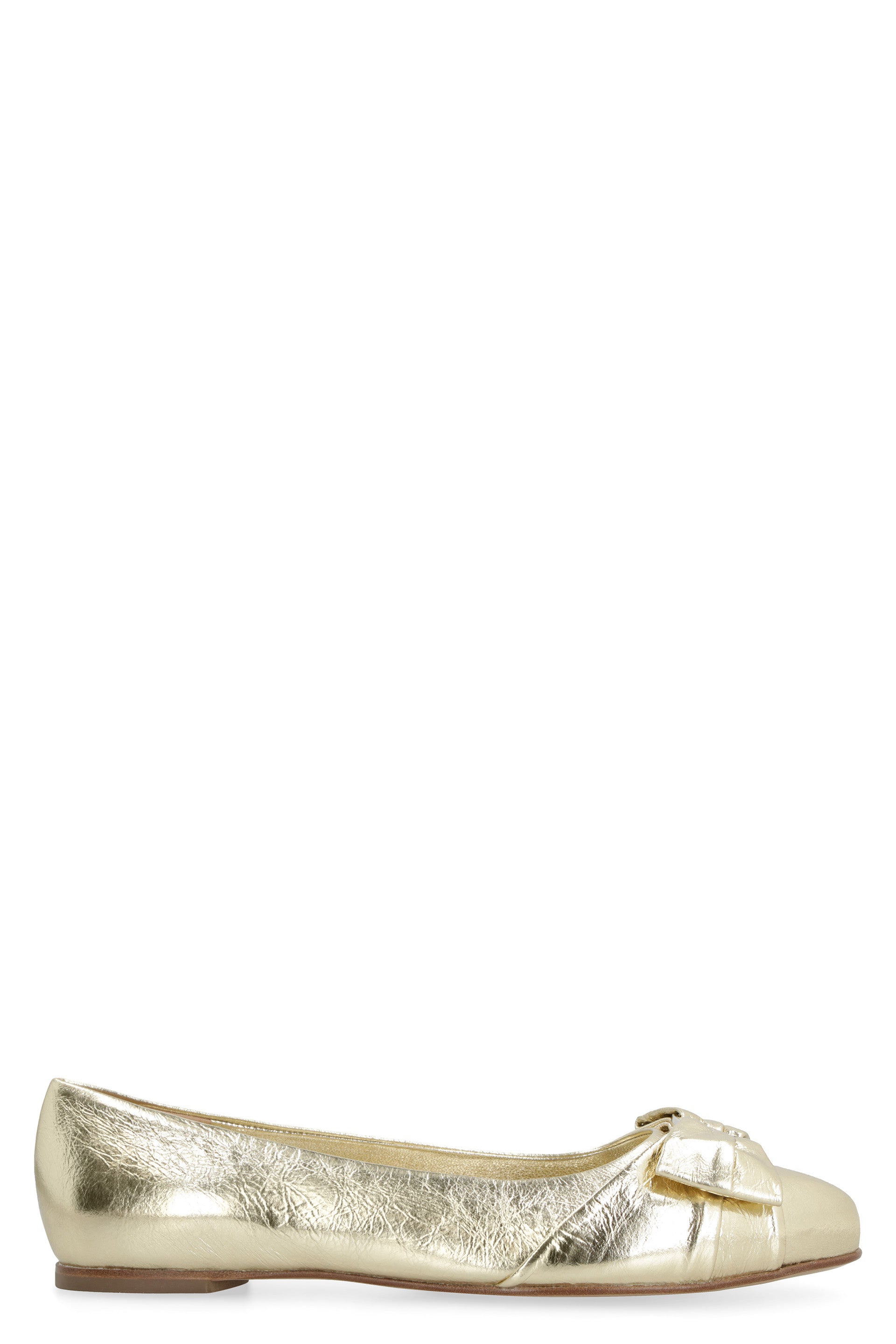 Varina metallic leather ballet flats