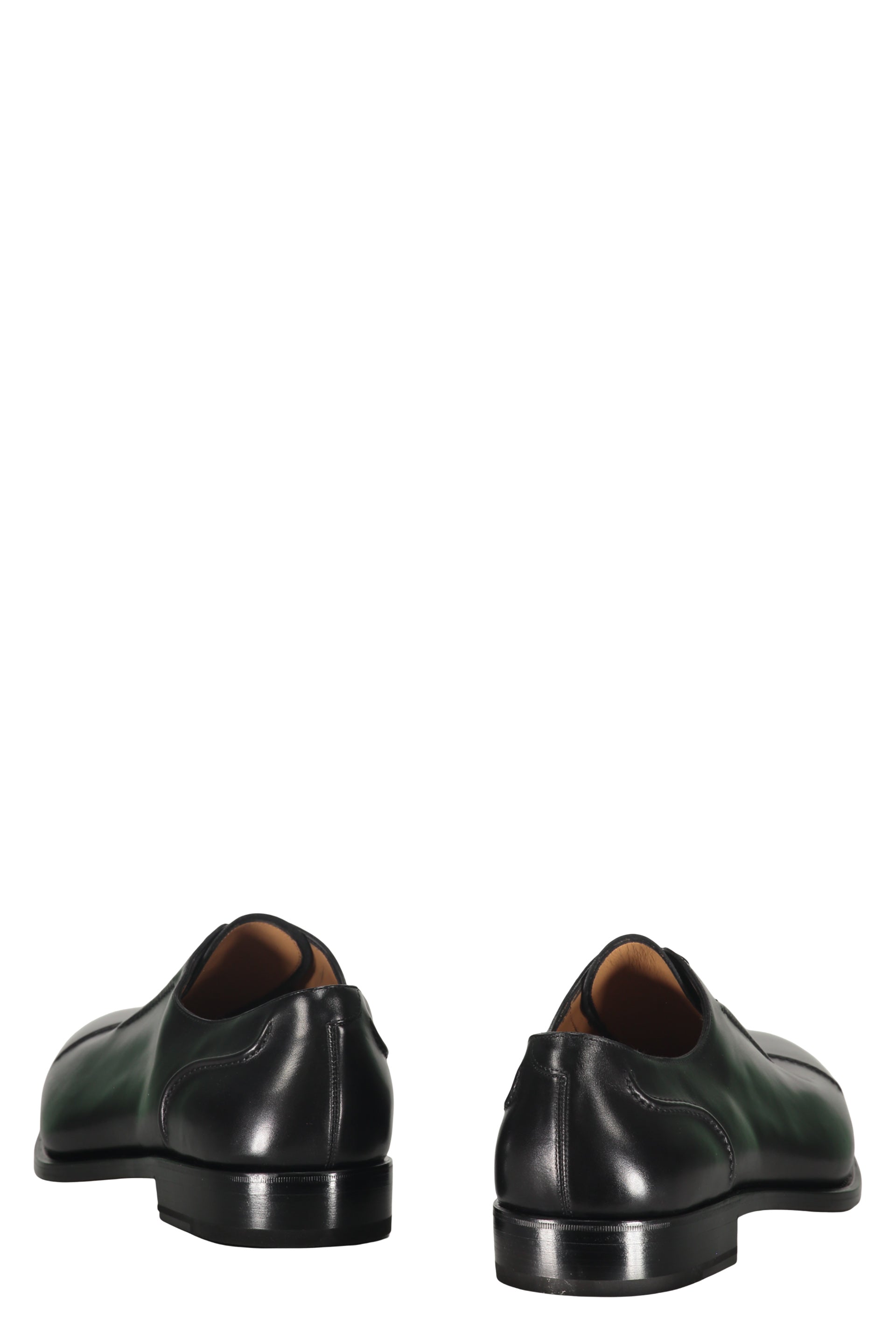 Leather lace-up shoes