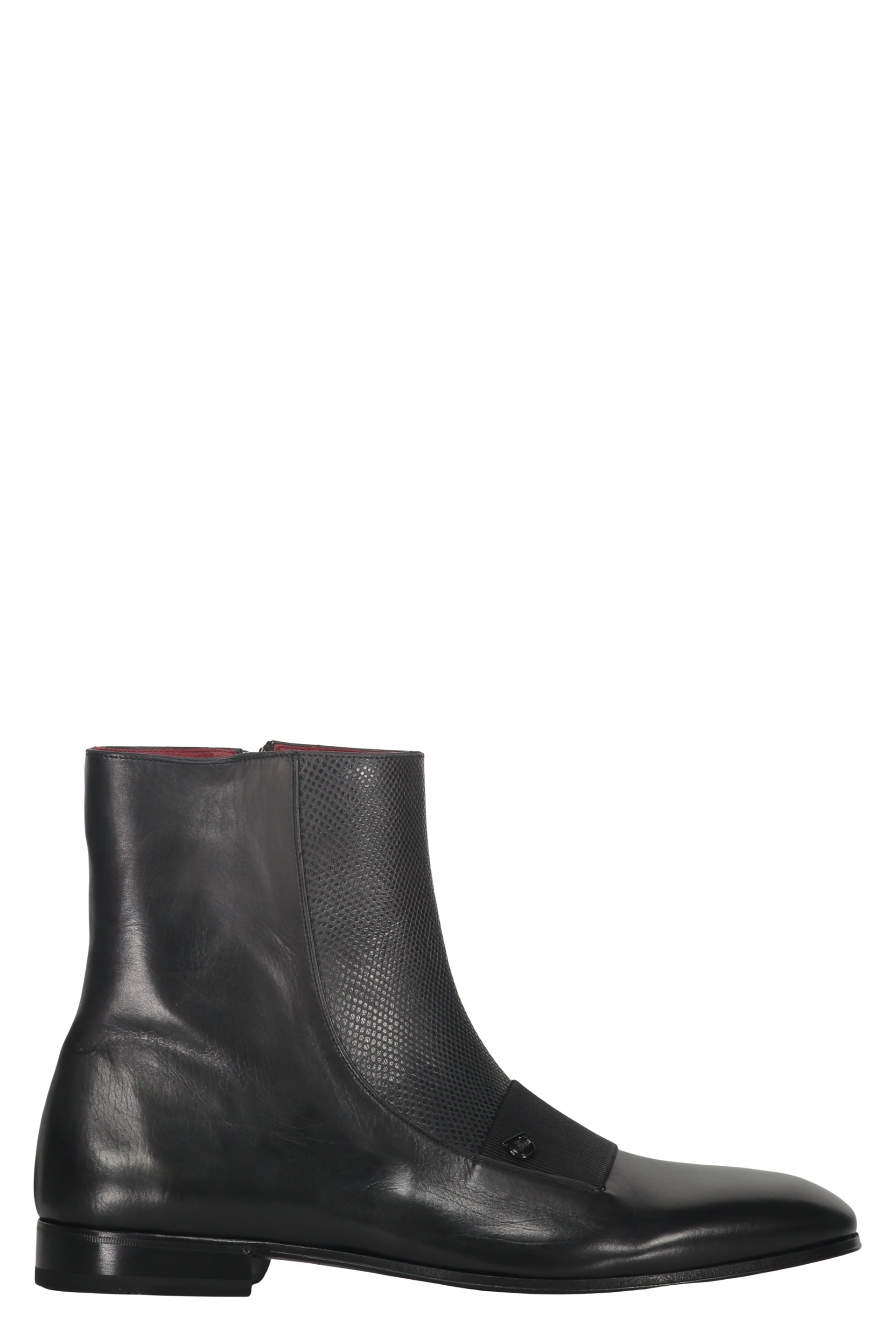 Leather ankle boots
