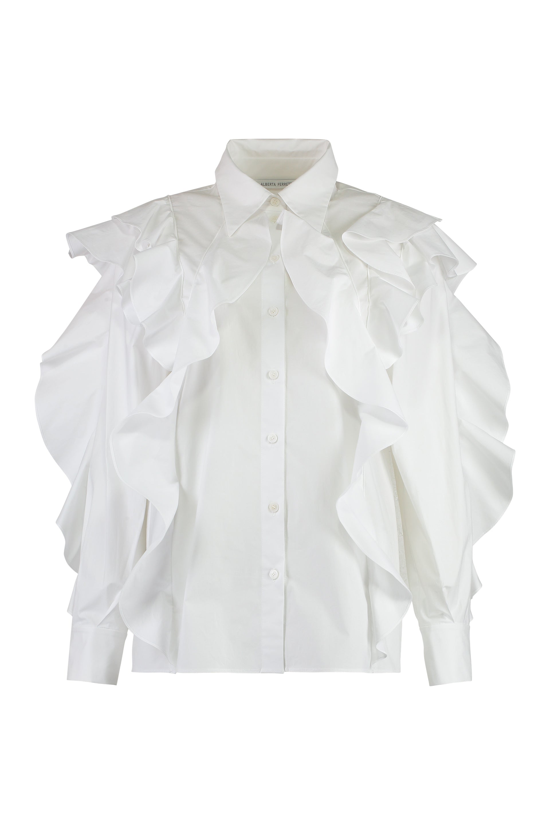 Stretch poplin cotton shirt