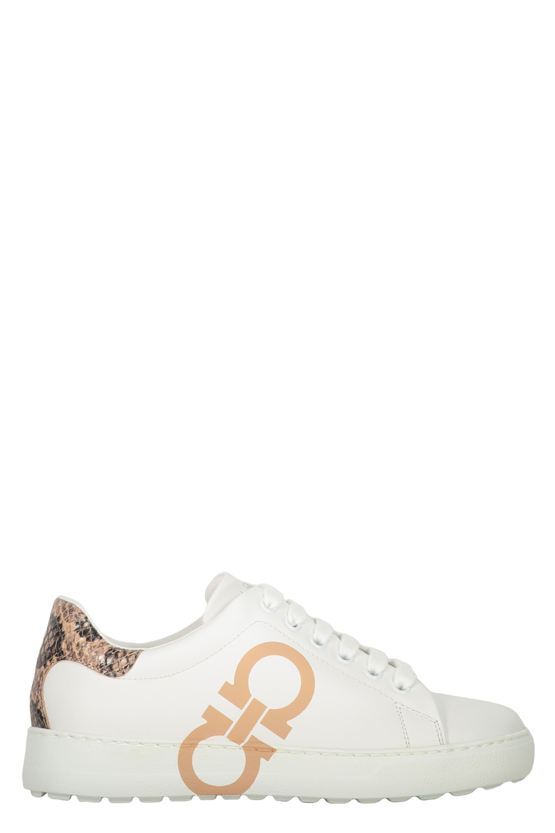 Leather low-top sneakers