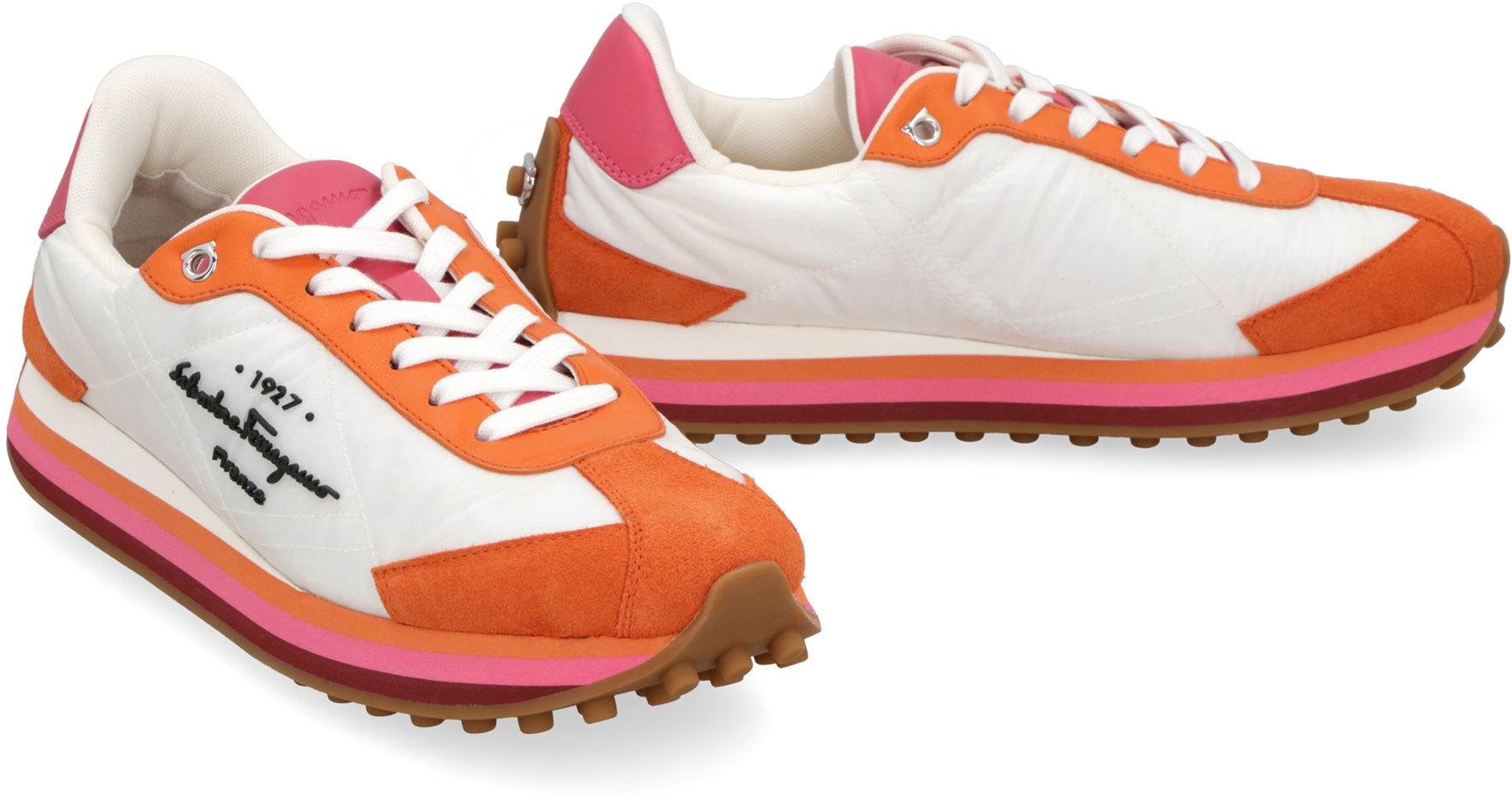 Nylon low-top sneakers