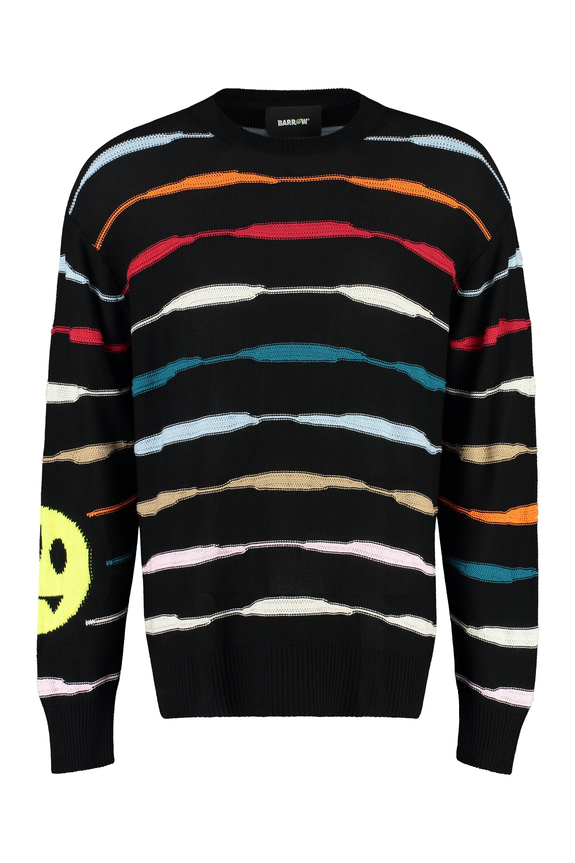 Striped crew-neck sweater