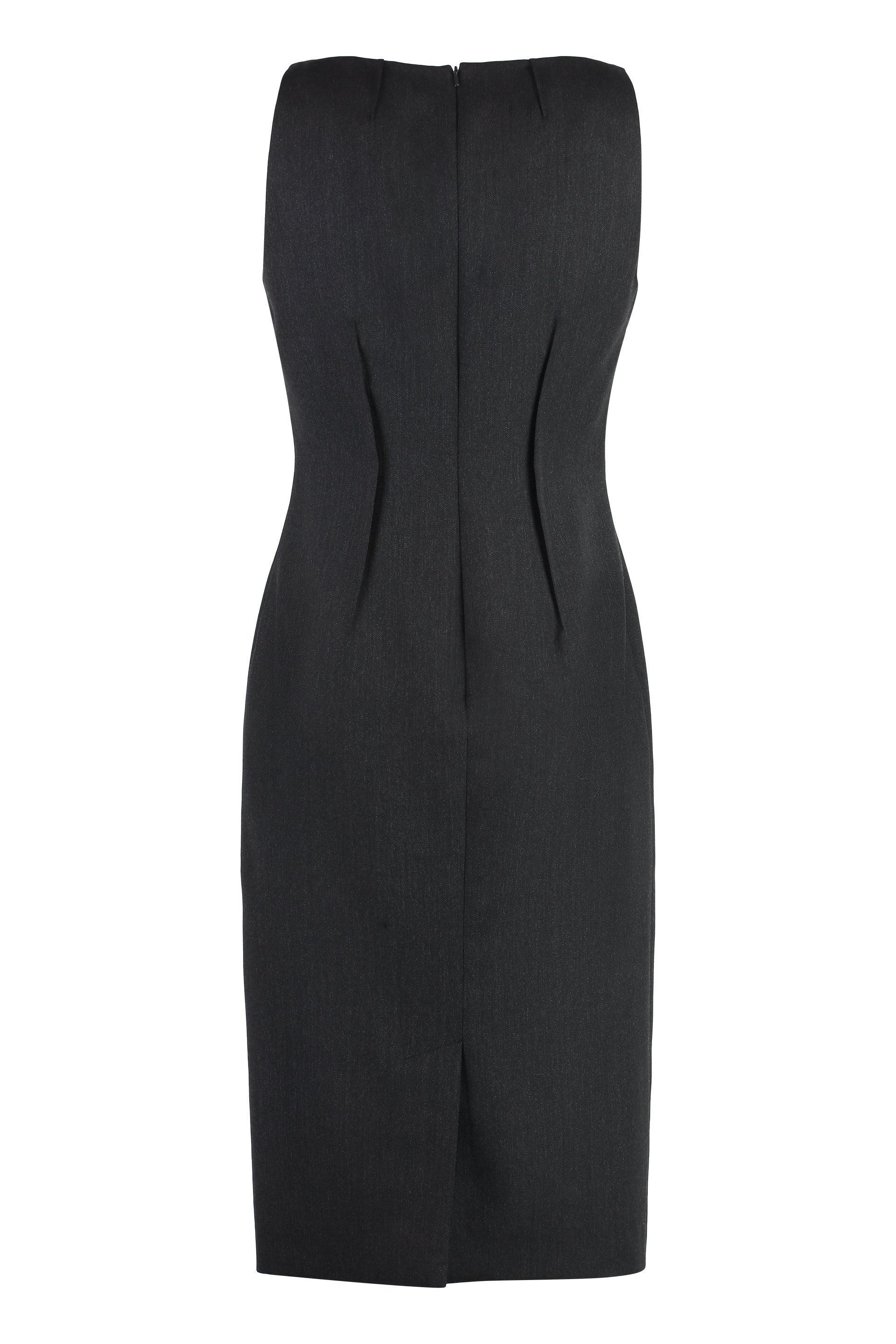 Virgin wool midi dress