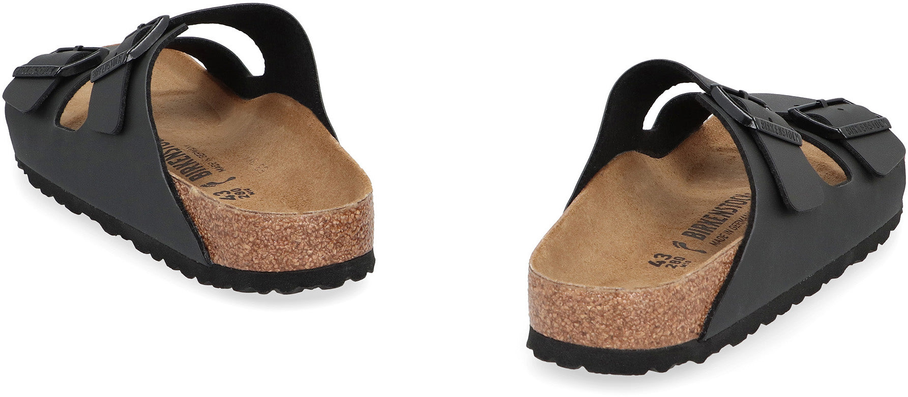 Arizona BS leather slides with buckle