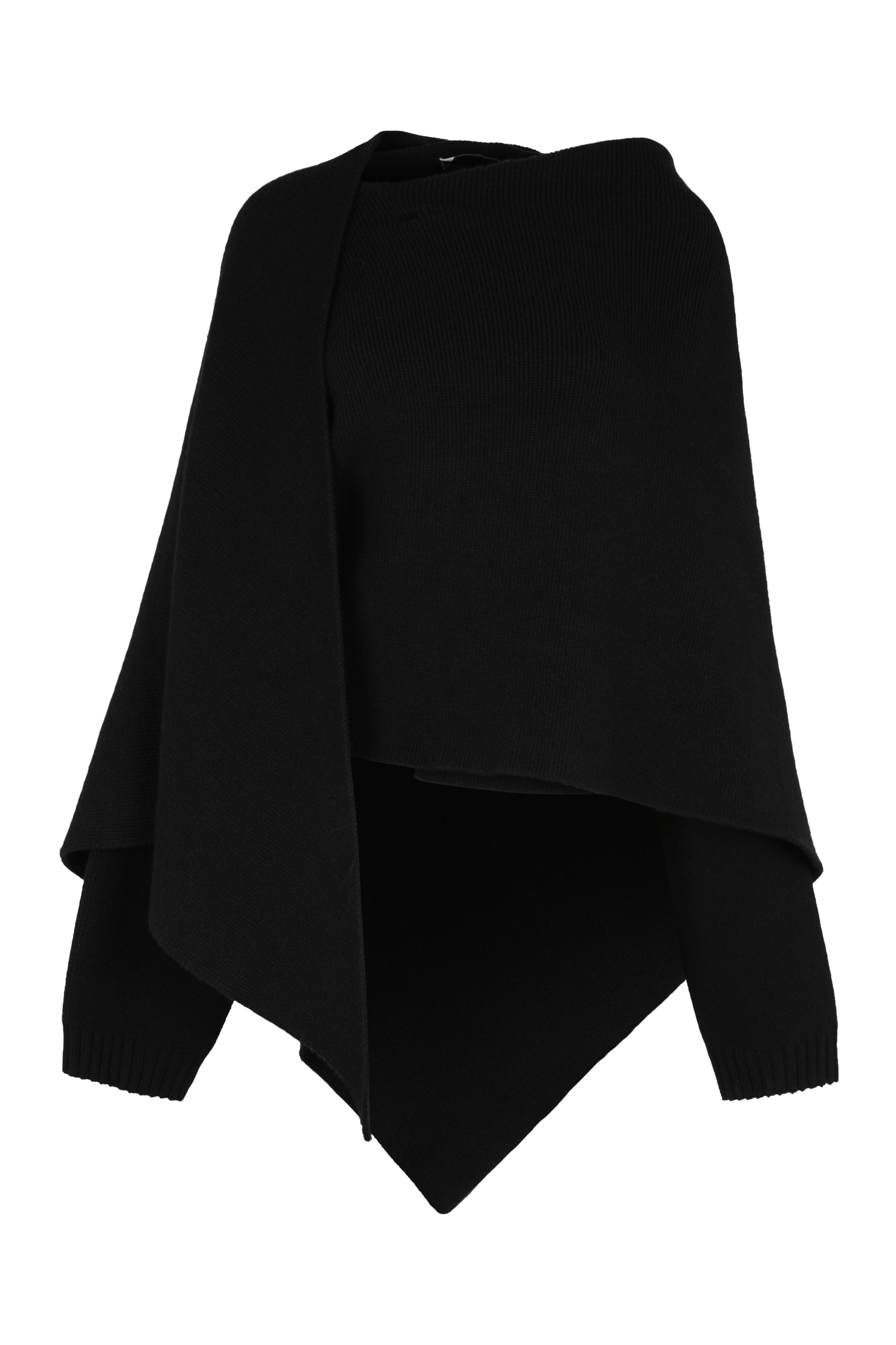 Merino wool and cashmere cape