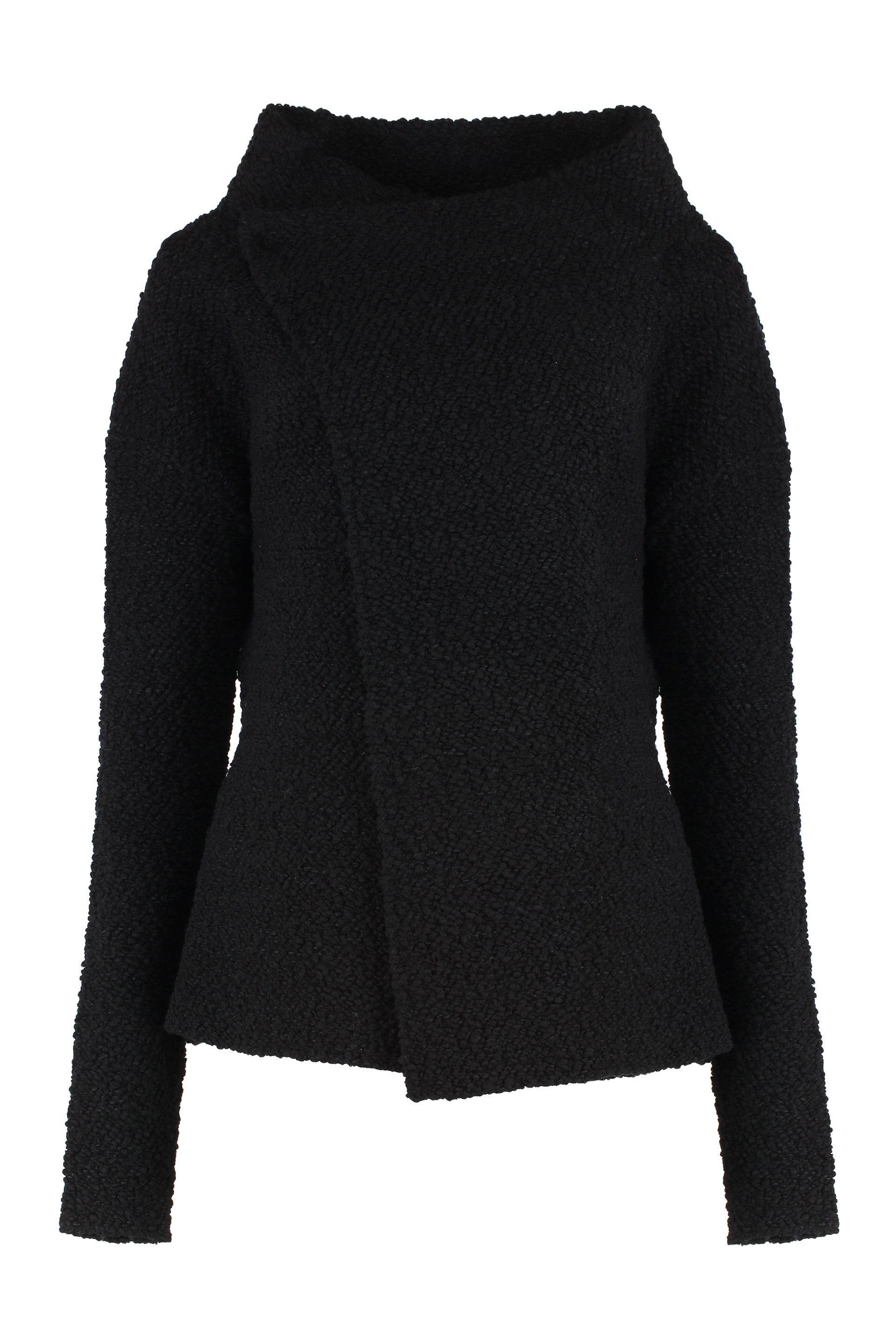 Boucle wool sweater.