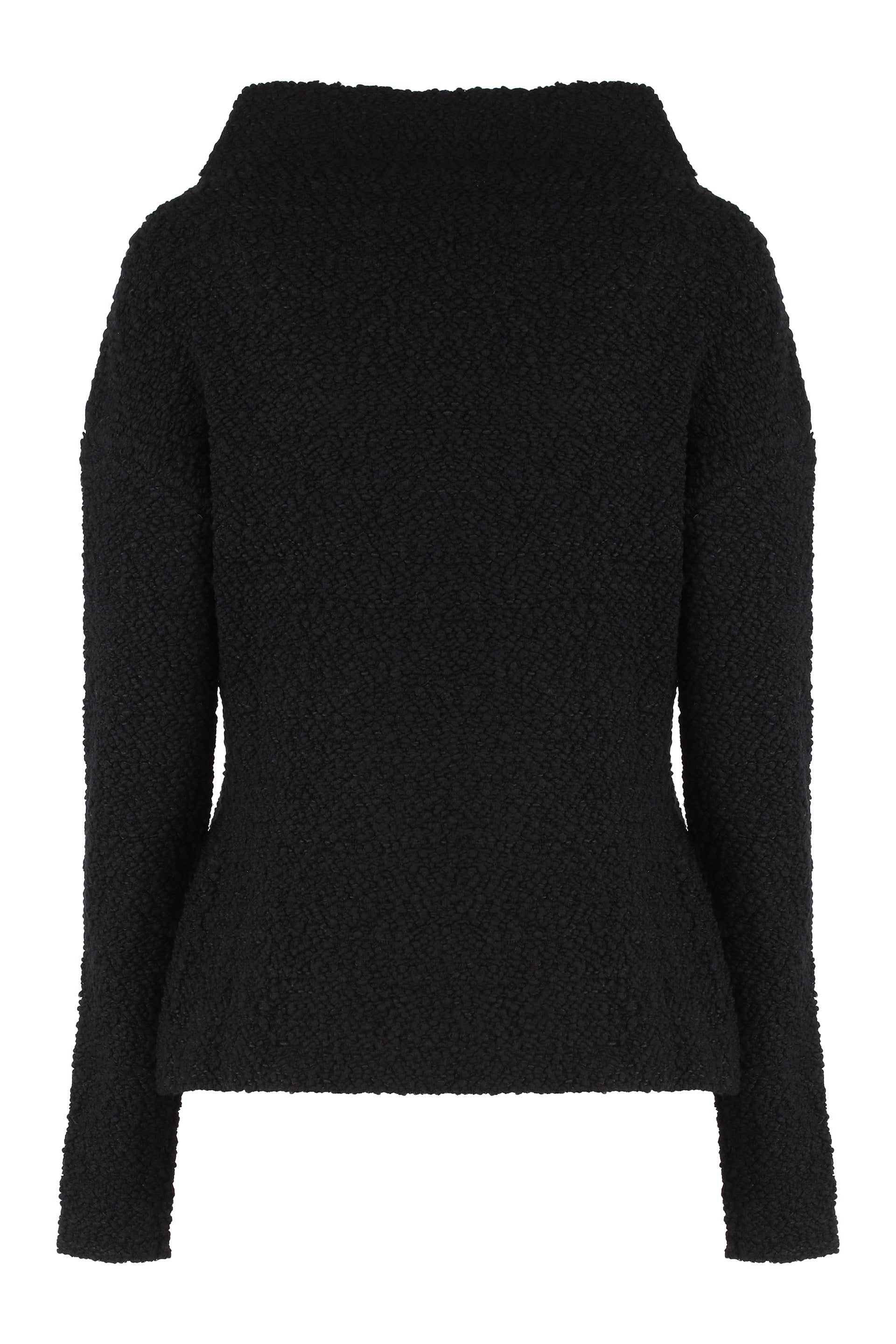 Boucle wool sweater.