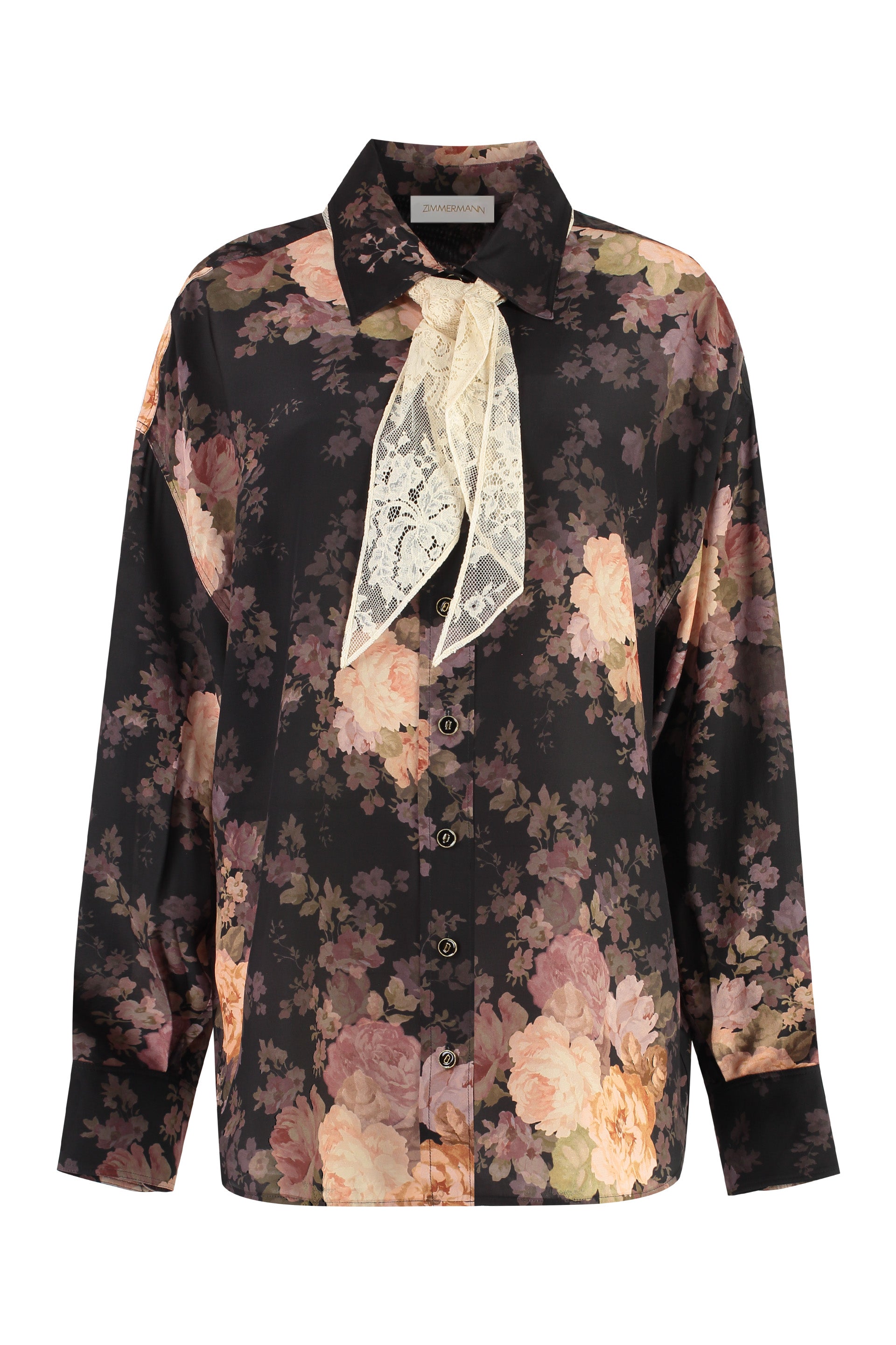 Illustration Printed silk shirt