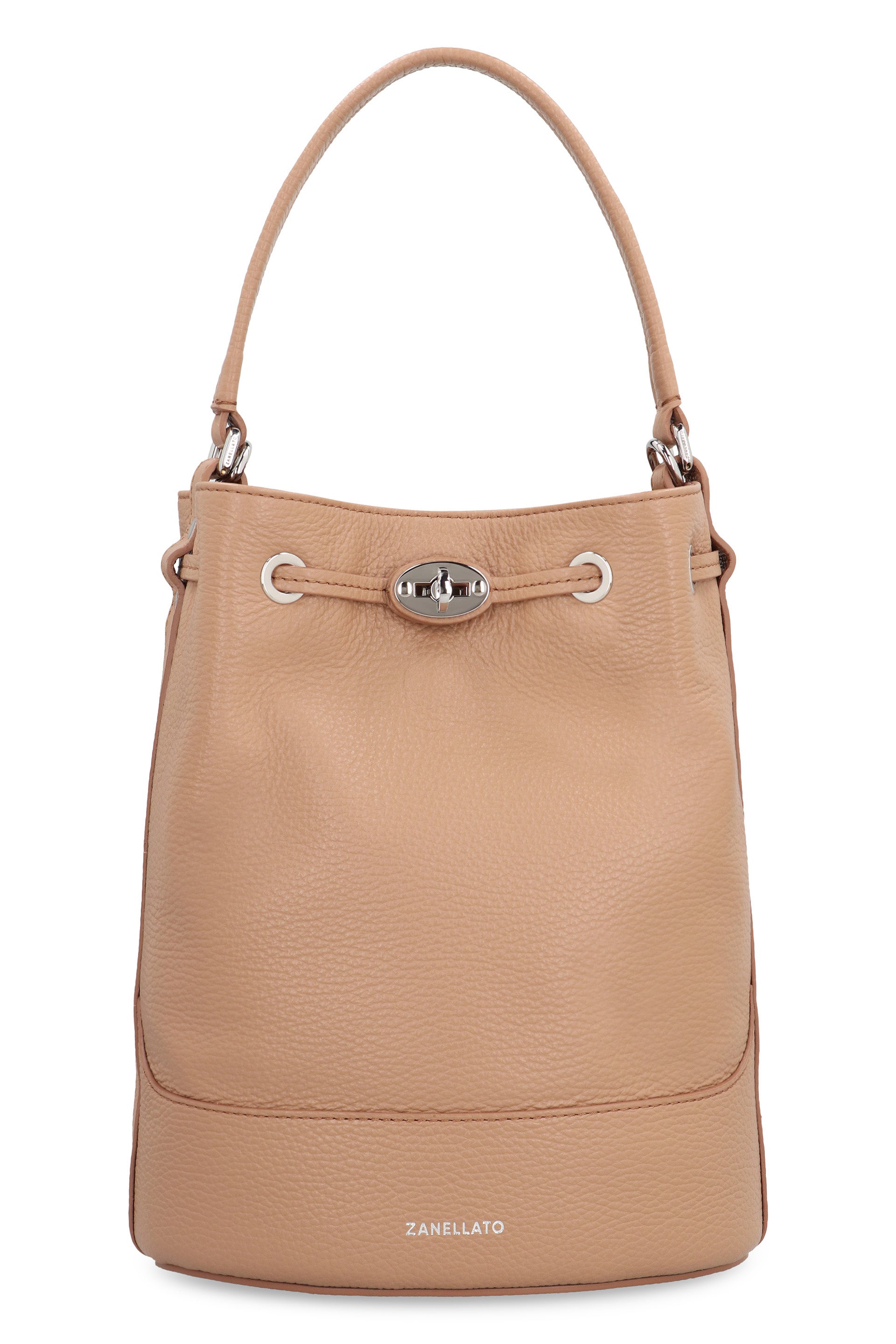 Monda S leather bucket bag