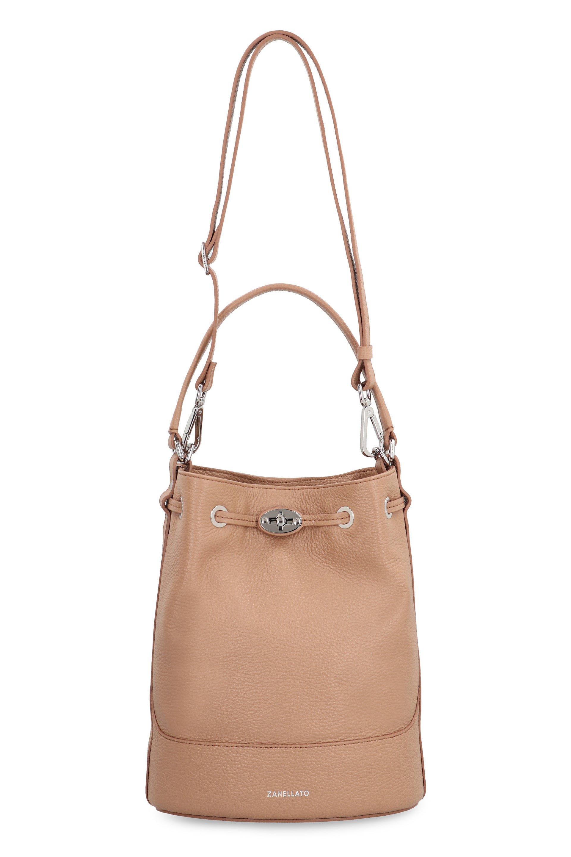 Monda S leather bucket bag