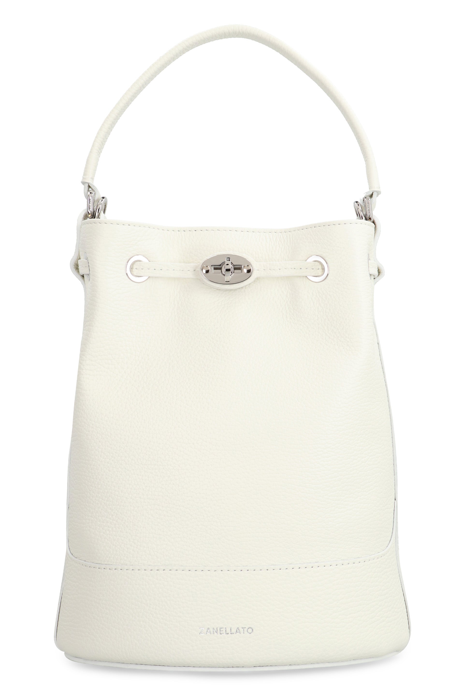 Monda S leather bucket bag