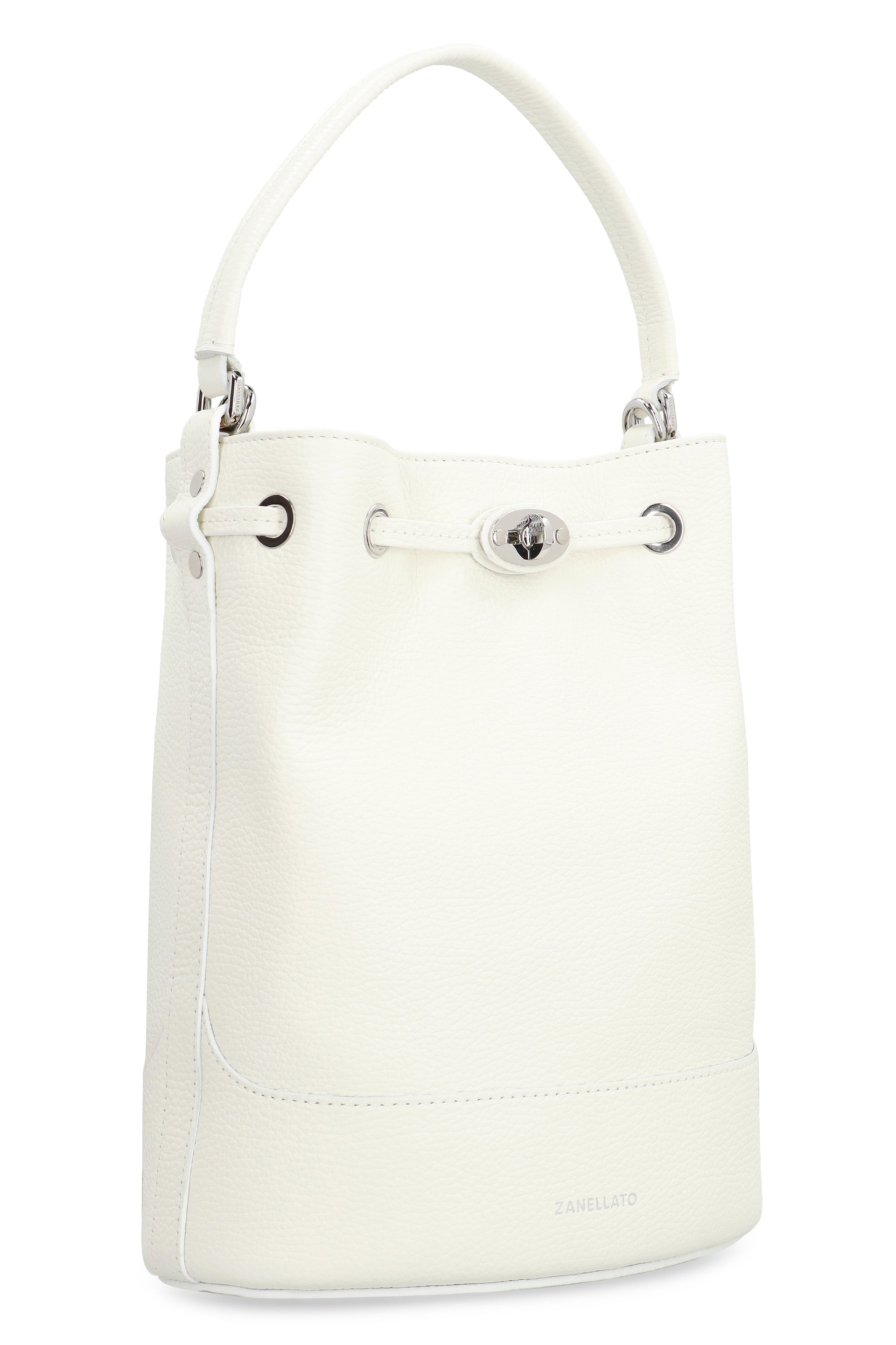 Monda S leather bucket bag